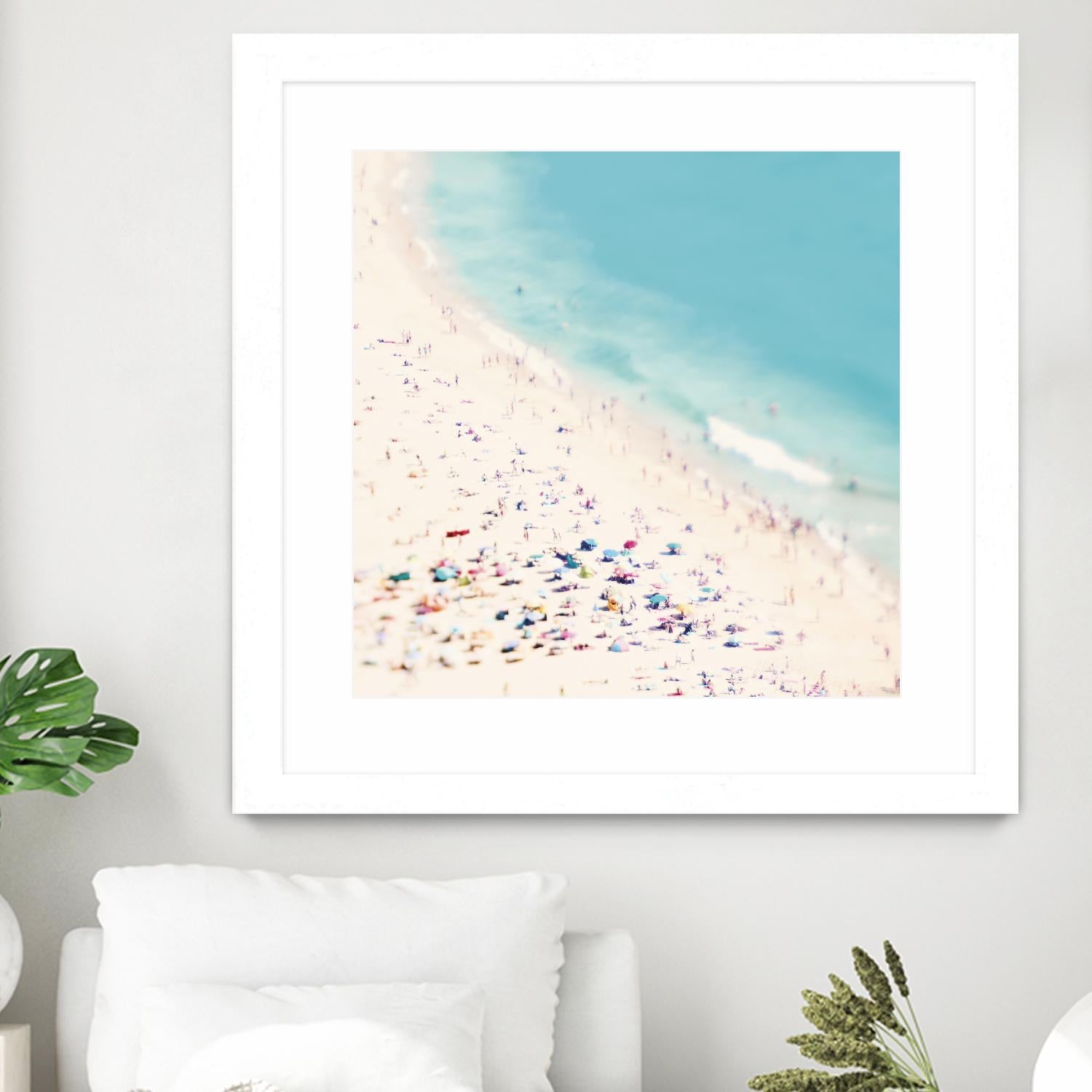 Beach Love by Ingrid Beddoes on GIANT ART - beige sea scene