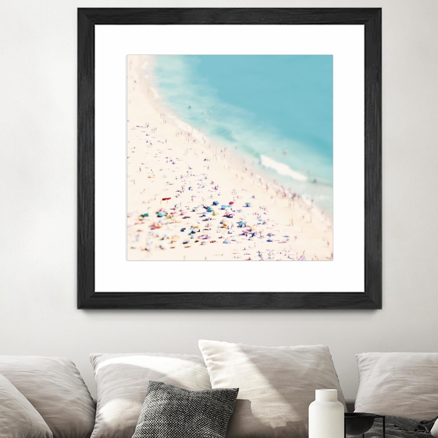 Beach Love by Ingrid Beddoes on GIANT ART - beige sea scene