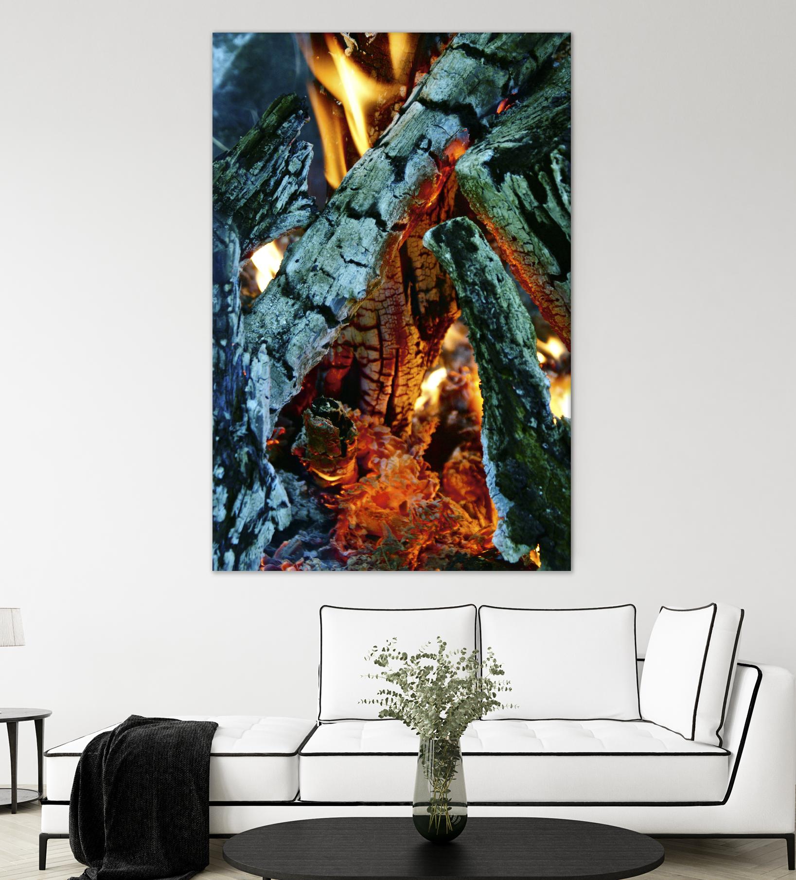 Camp Fire by Jaime Rodominick on GIANT ART - orange photo art