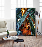 Camp Fire by Jaime Rodominick on GIANT ART - orange photo art