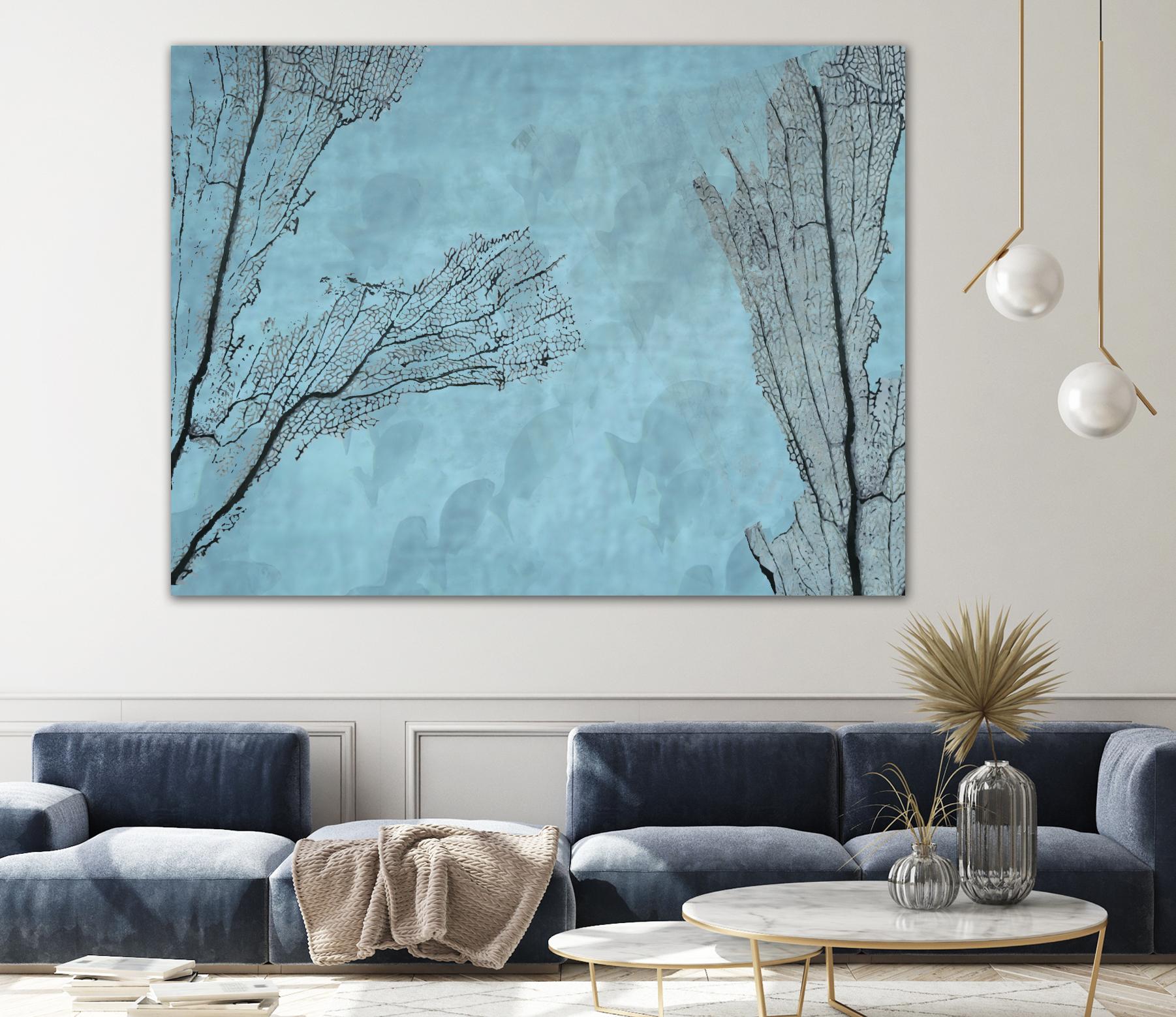 Coral II by Jessica Valner on GIANT ART - grey nautical
