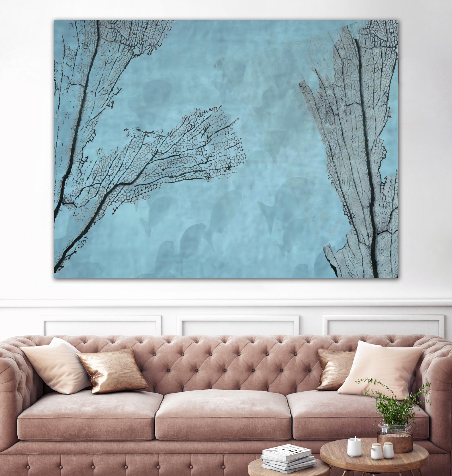 Coral II by Jessica Valner on GIANT ART - grey nautical
