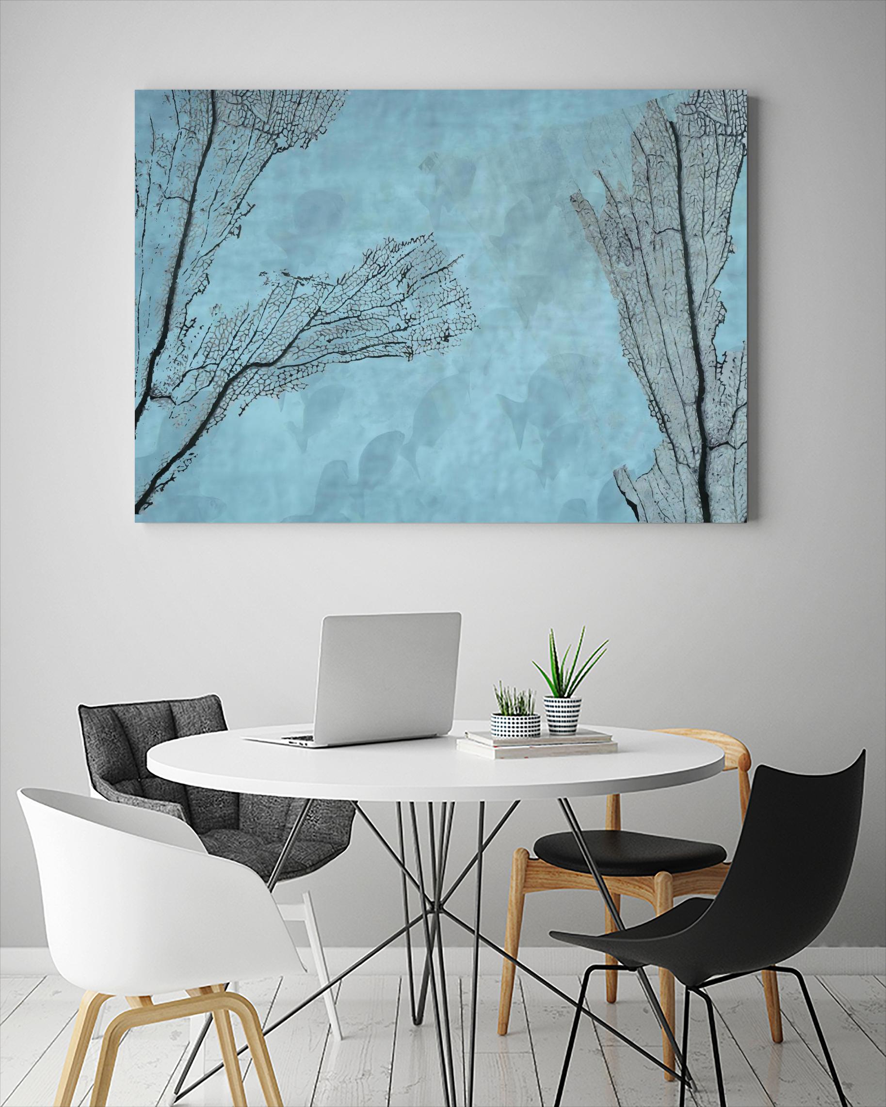 Coral II by Jessica Valner on GIANT ART - grey nautical