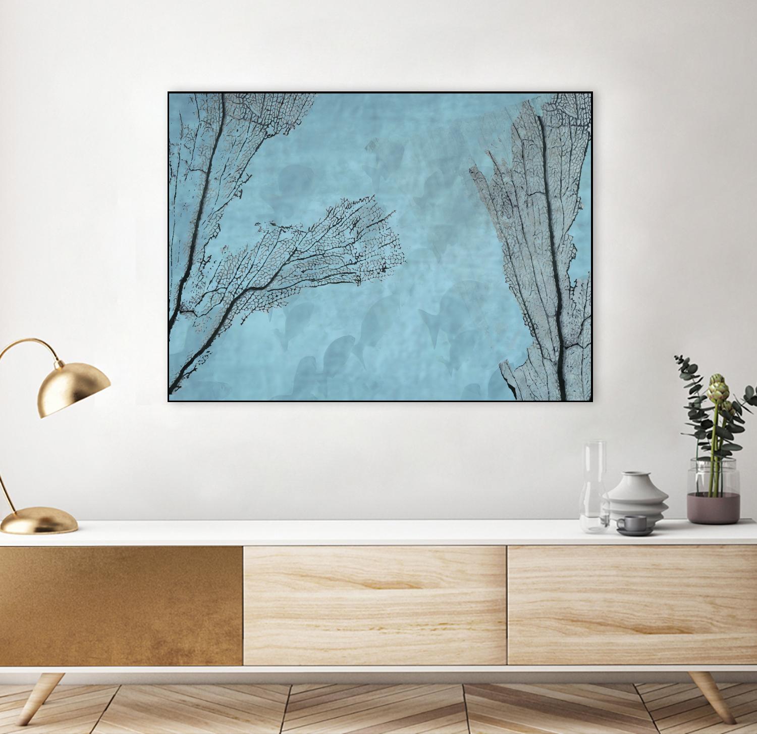 Coral II by Jessica Valner on GIANT ART - grey nautical