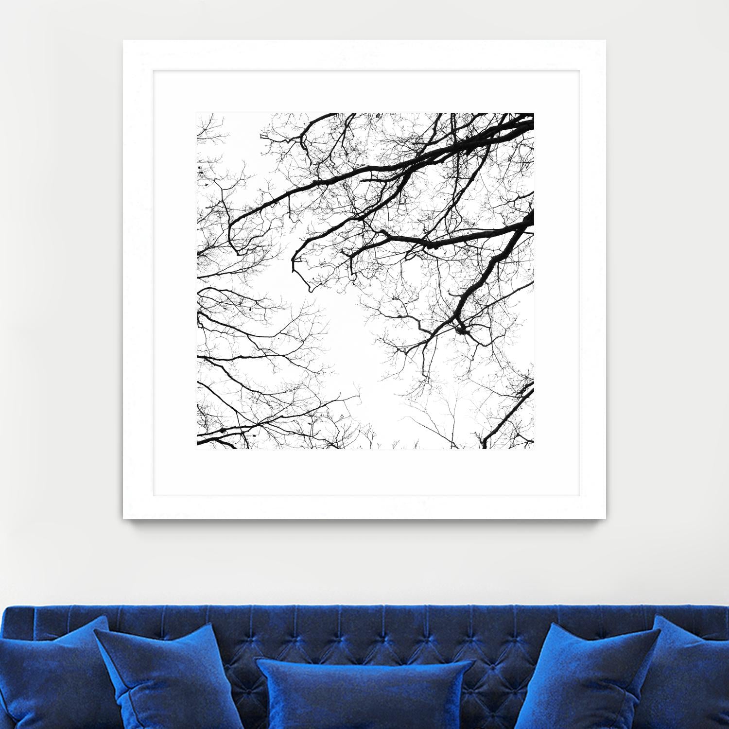 Billows II by Judy Stalus on GIANT ART - black trees