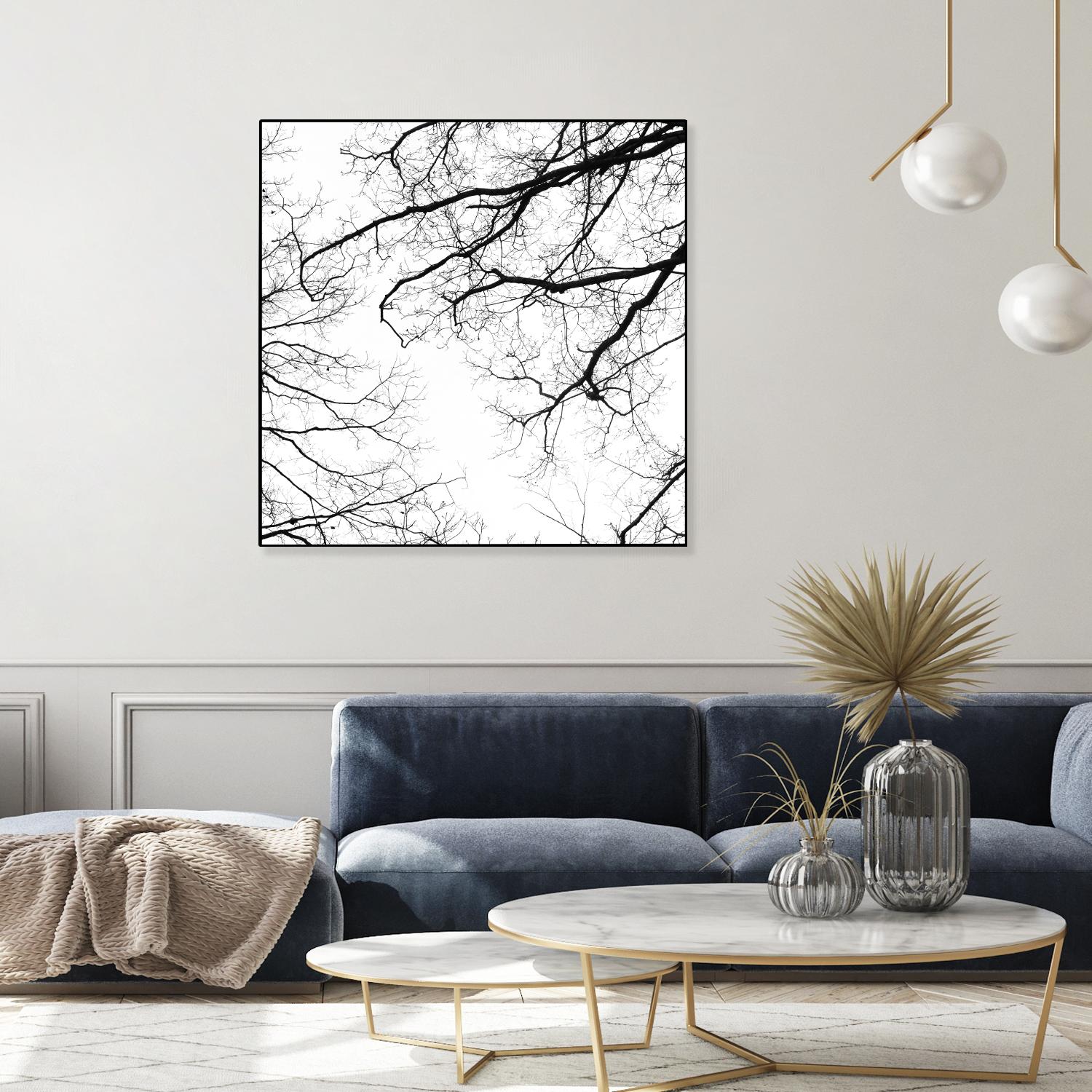 Billows II by Judy Stalus on GIANT ART - black trees