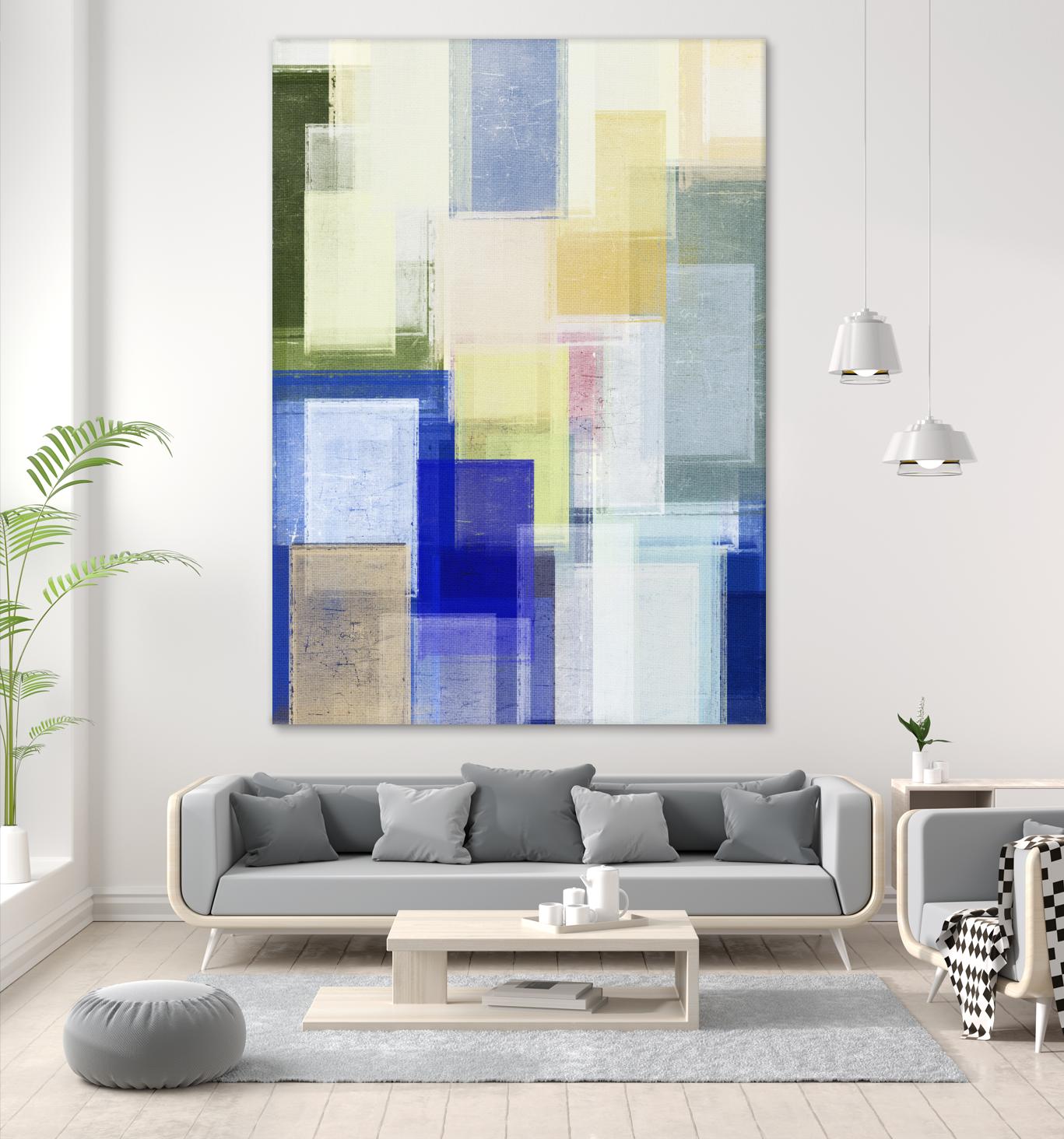 Next Time by Jenn Jorgensen on GIANT ART - blue abstract