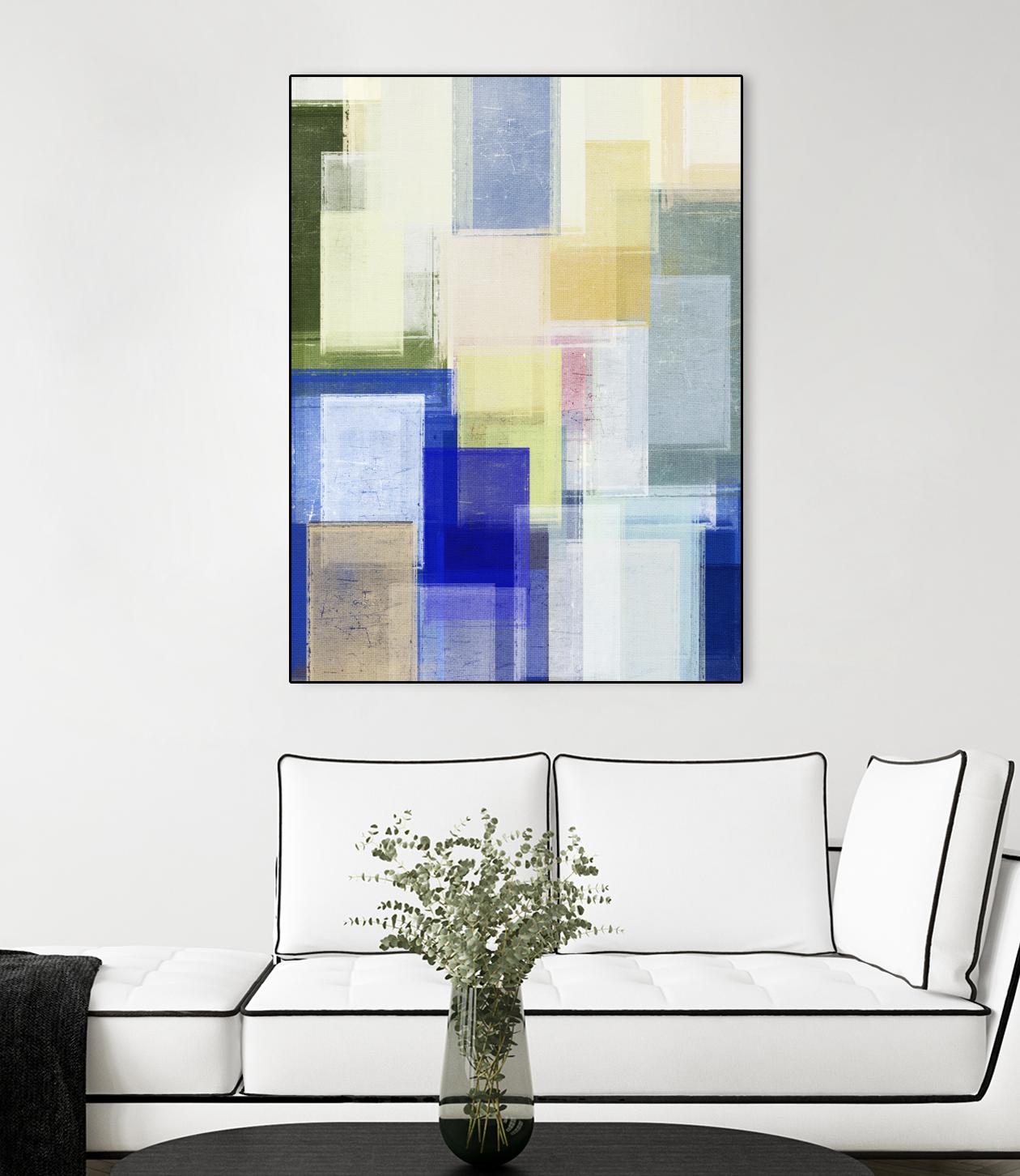 Next Time by Jenn Jorgensen on GIANT ART - blue abstract