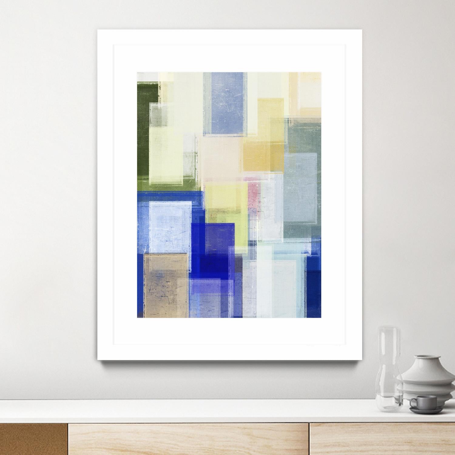 Next Time by Jenn Jorgensen on GIANT ART - blue abstract