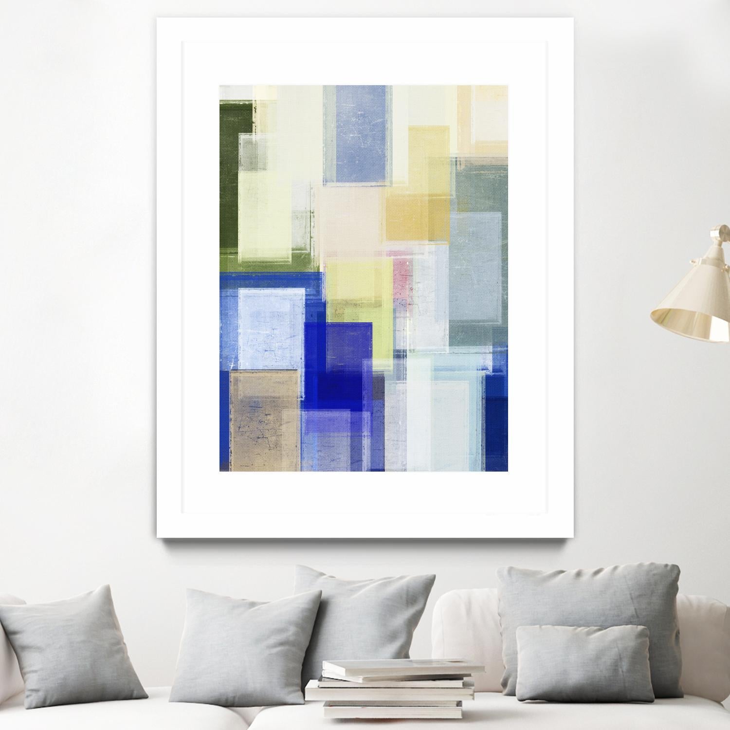 Next Time by Jenn Jorgensen on GIANT ART - blue abstract