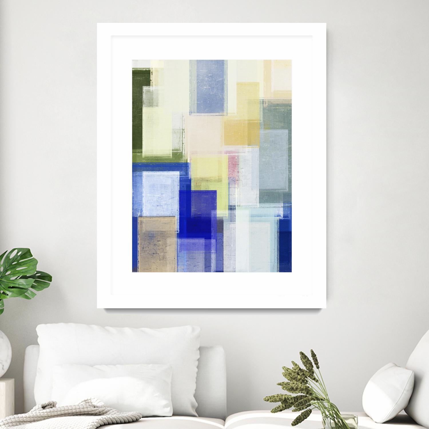 Next Time by Jenn Jorgensen on GIANT ART - blue abstract