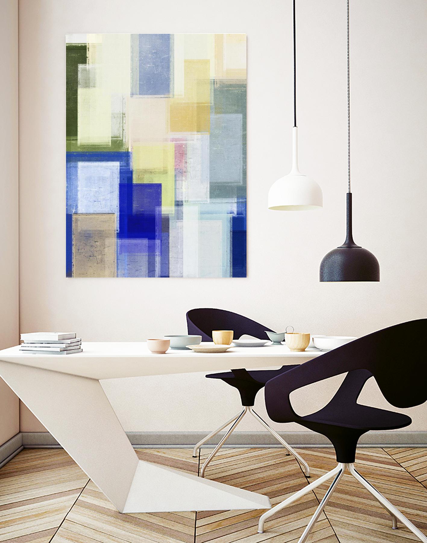 Next Time by Jenn Jorgensen on GIANT ART - blue abstract