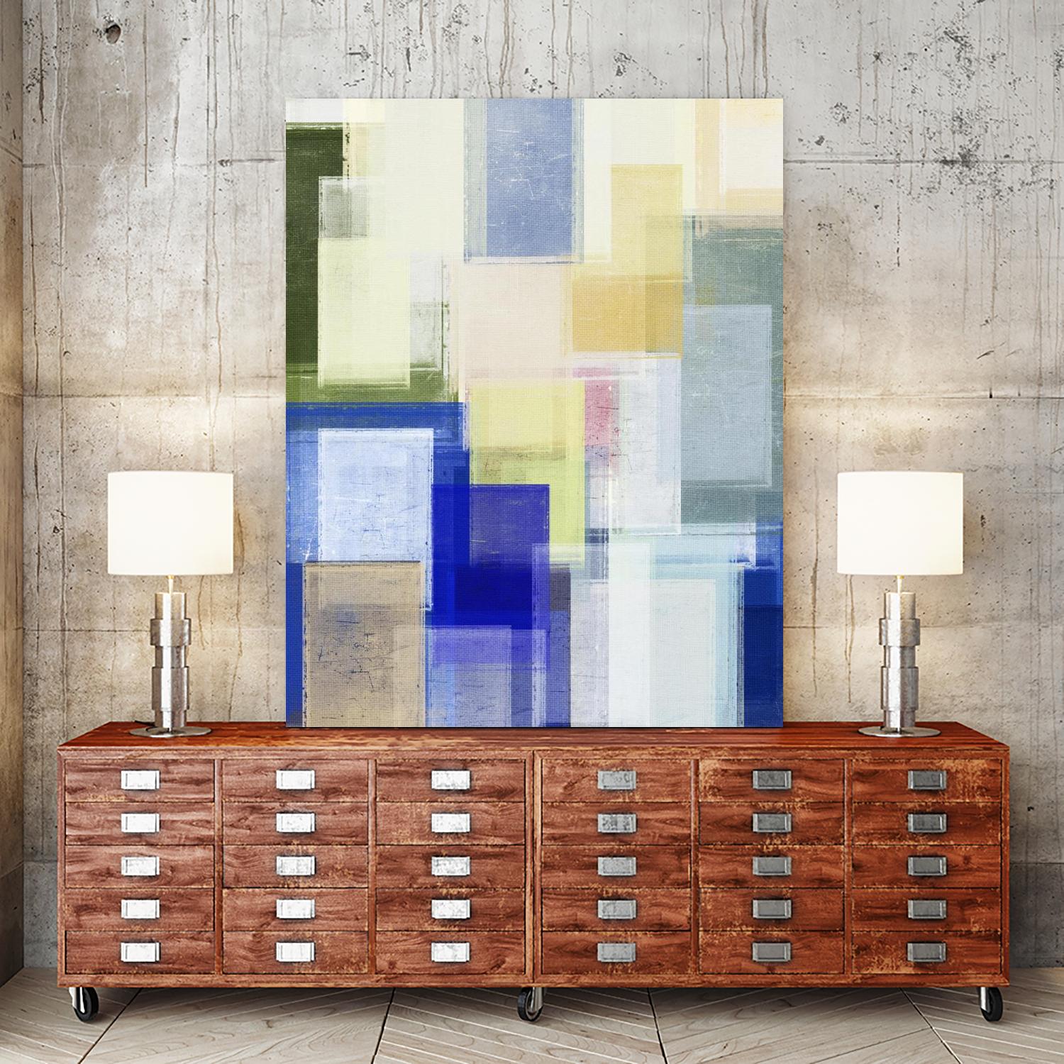 Next Time by Jenn Jorgensen on GIANT ART - blue abstract