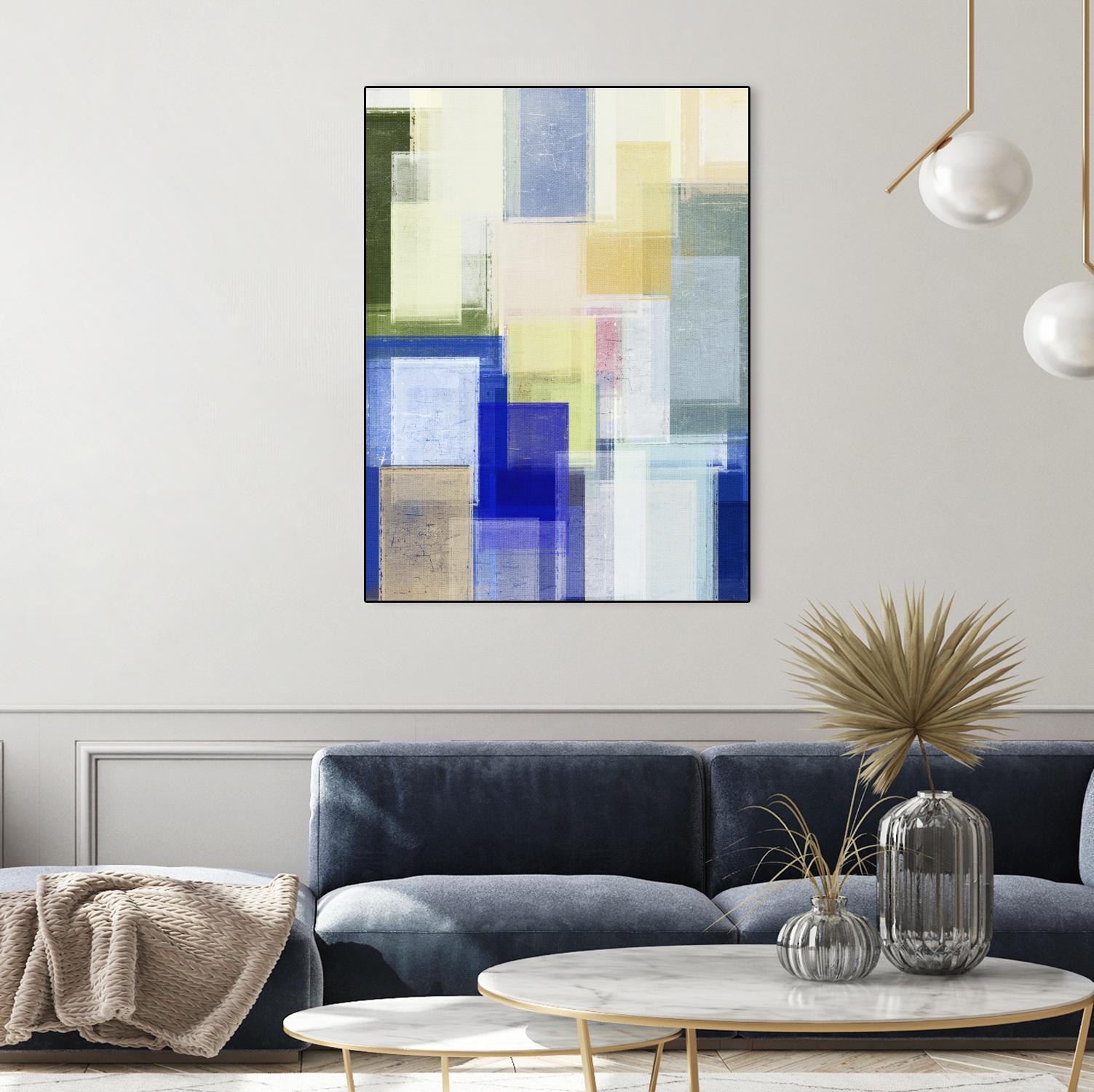Next Time by Jenn Jorgensen on GIANT ART - blue abstract