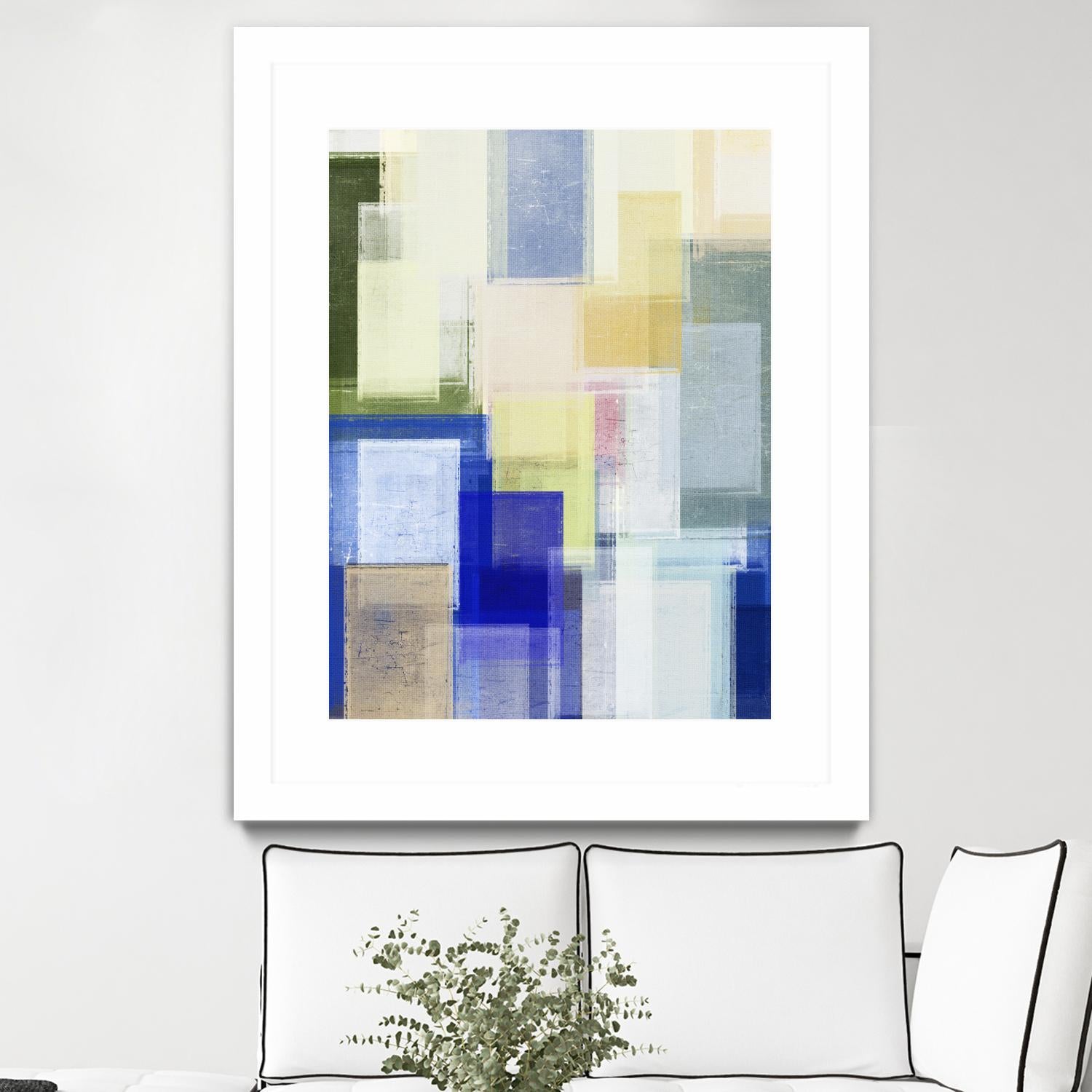 Next Time by Jenn Jorgensen on GIANT ART - blue abstract