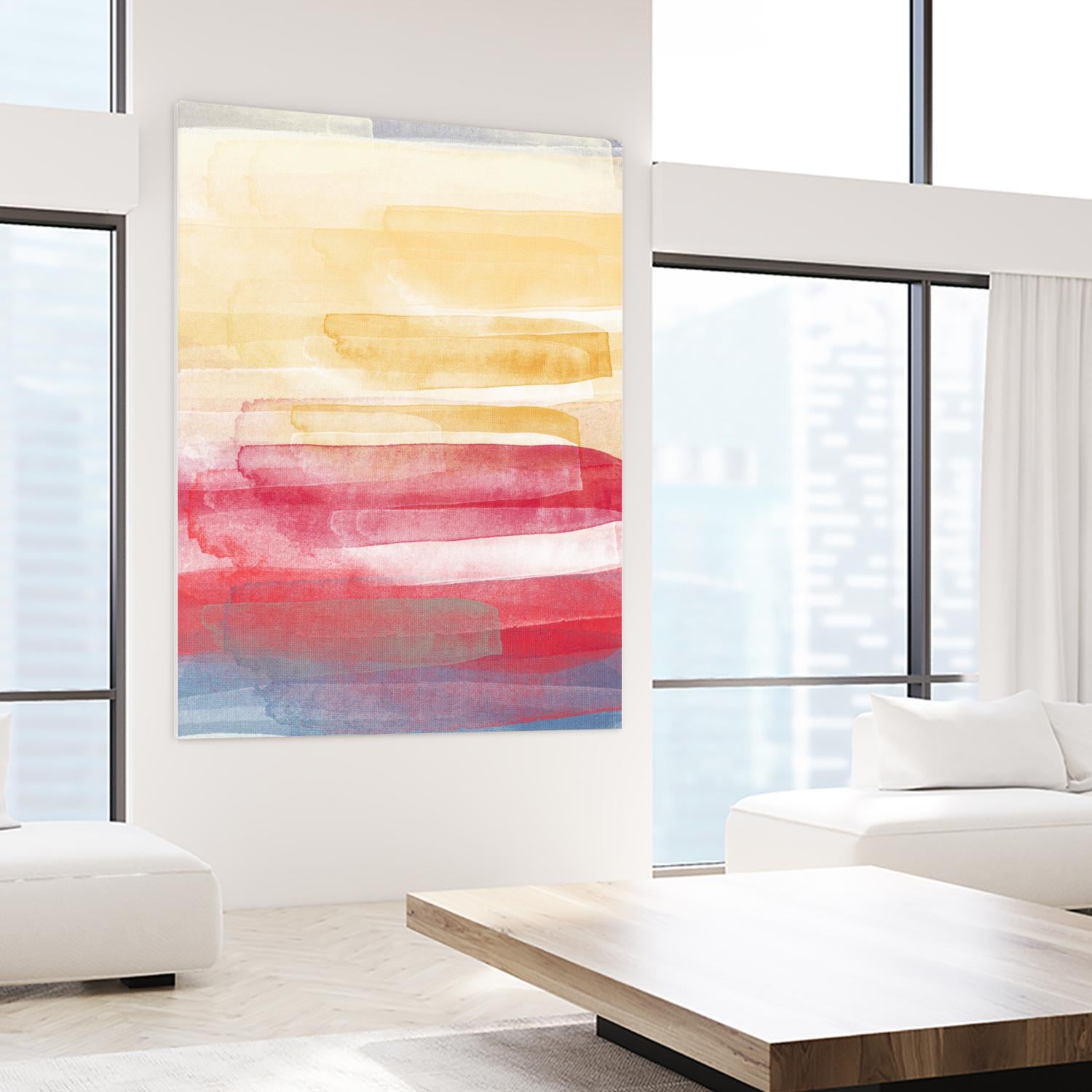 A Little More by Jenn Jorgensen on GIANT ART - yellow abstract