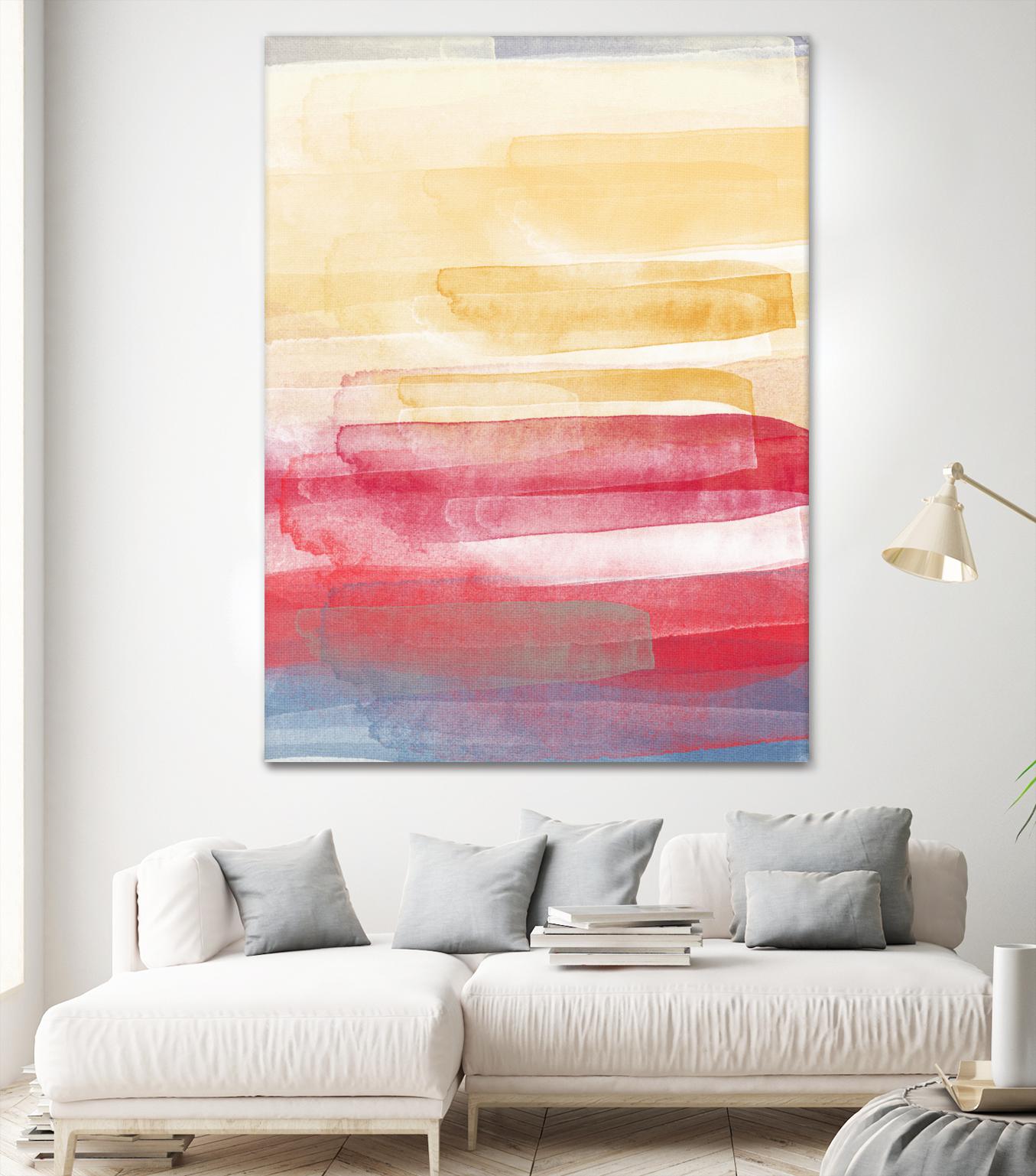 A Little More by Jenn Jorgensen on GIANT ART - yellow abstract