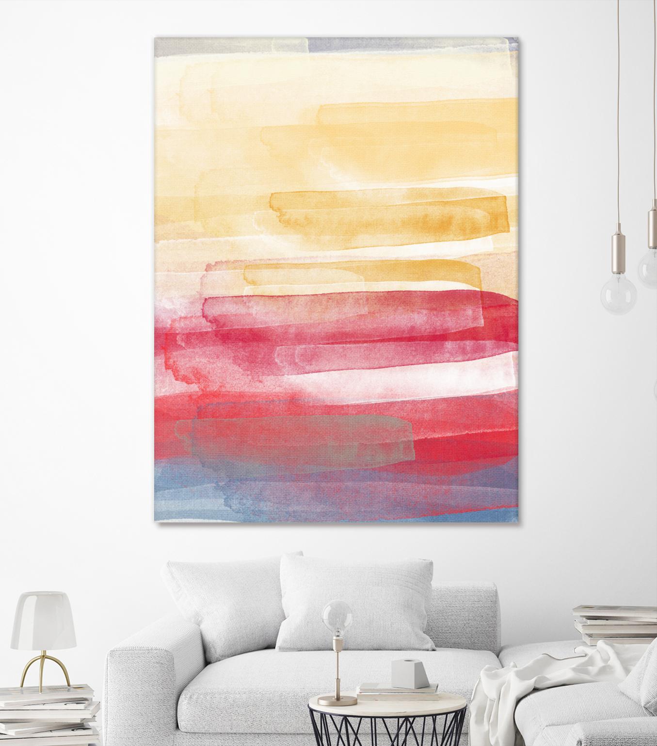 A Little More by Jenn Jorgensen on GIANT ART - yellow abstract
