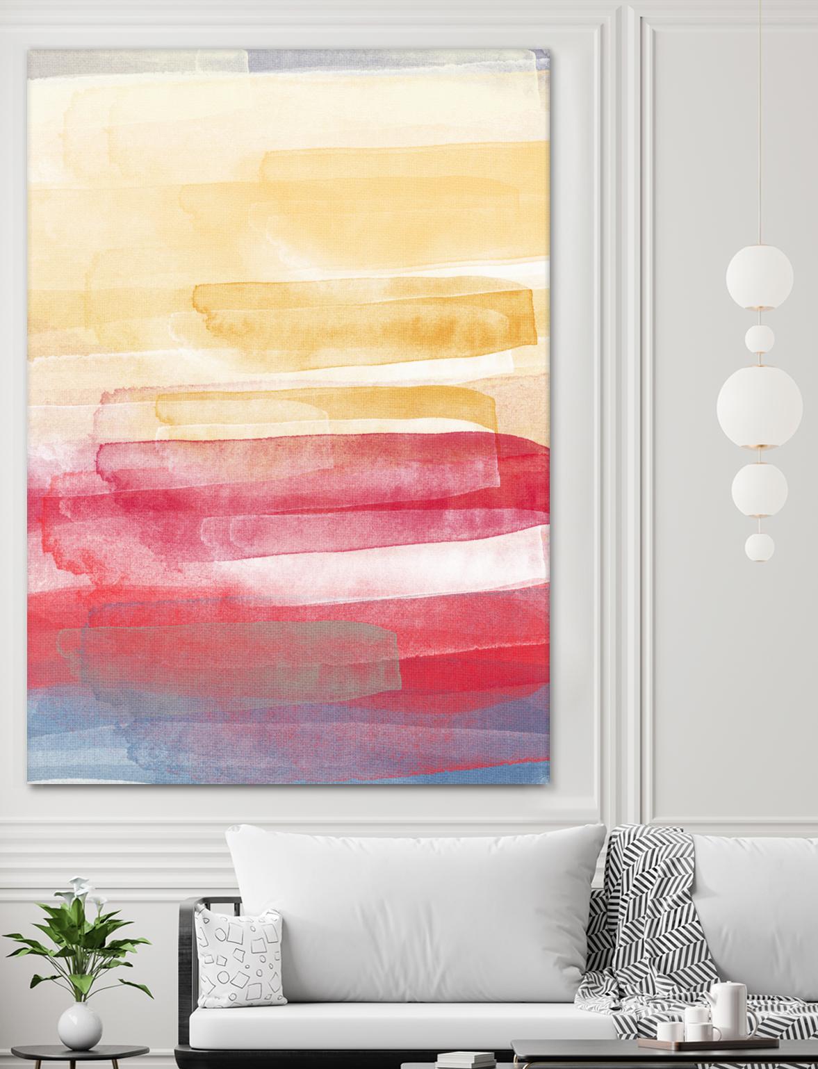 A Little More by Jenn Jorgensen on GIANT ART - yellow abstract