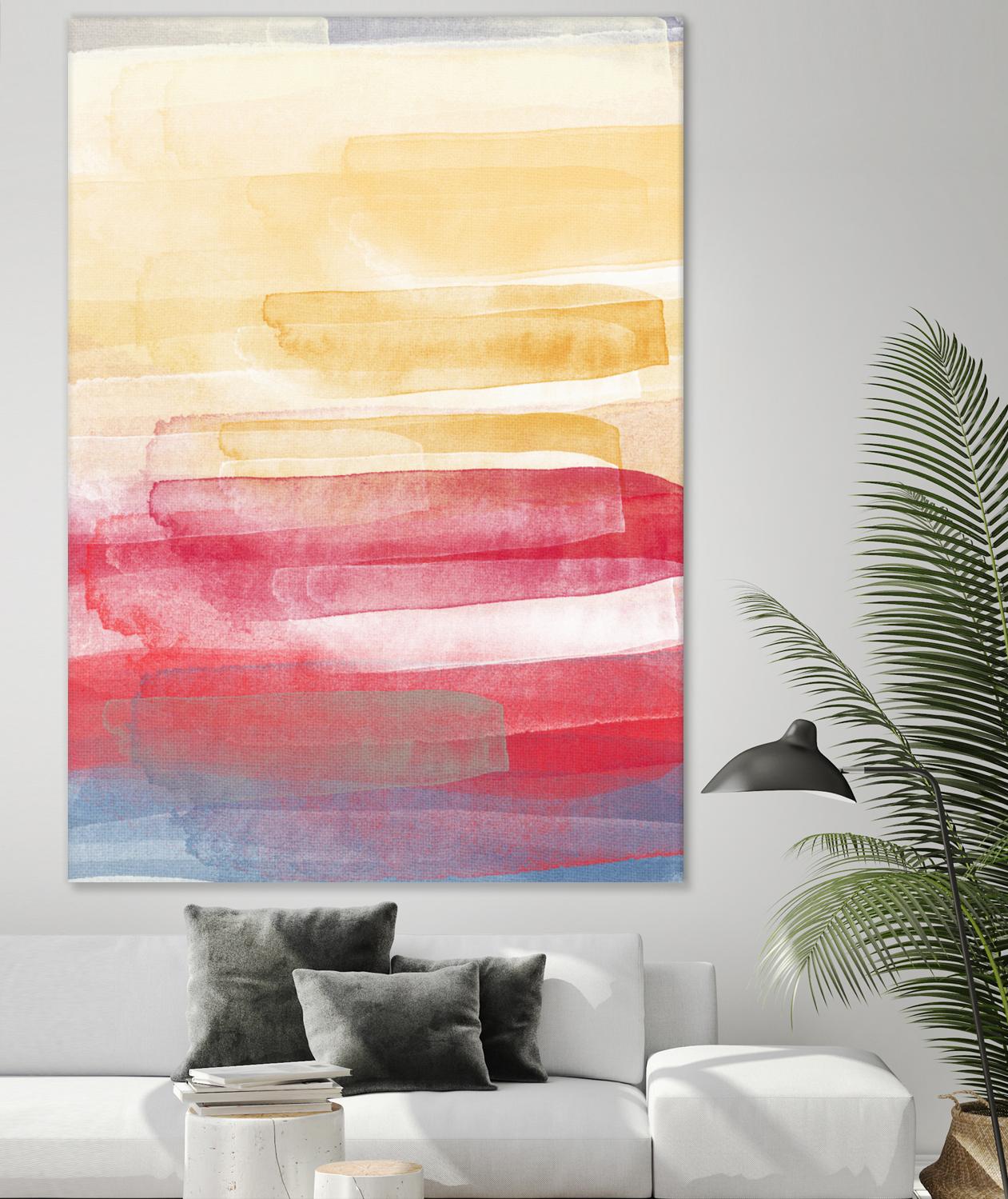 A Little More by Jenn Jorgensen on GIANT ART - yellow abstract