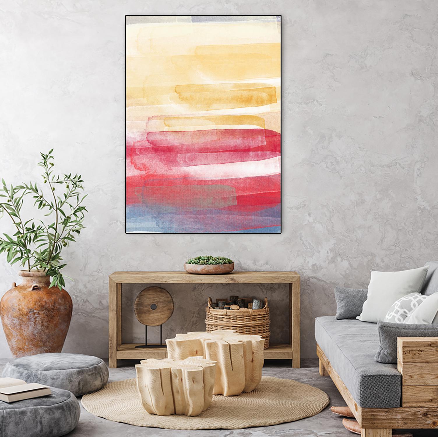 A Little More by Jenn Jorgensen on GIANT ART - yellow abstract