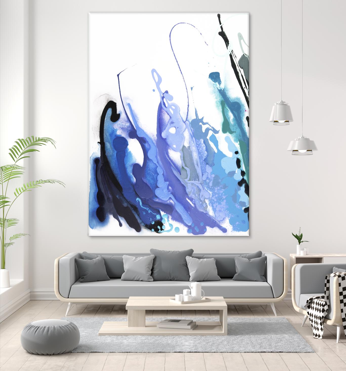 Reaching for the Sky by Joan Marie on GIANT ART - purple abstract