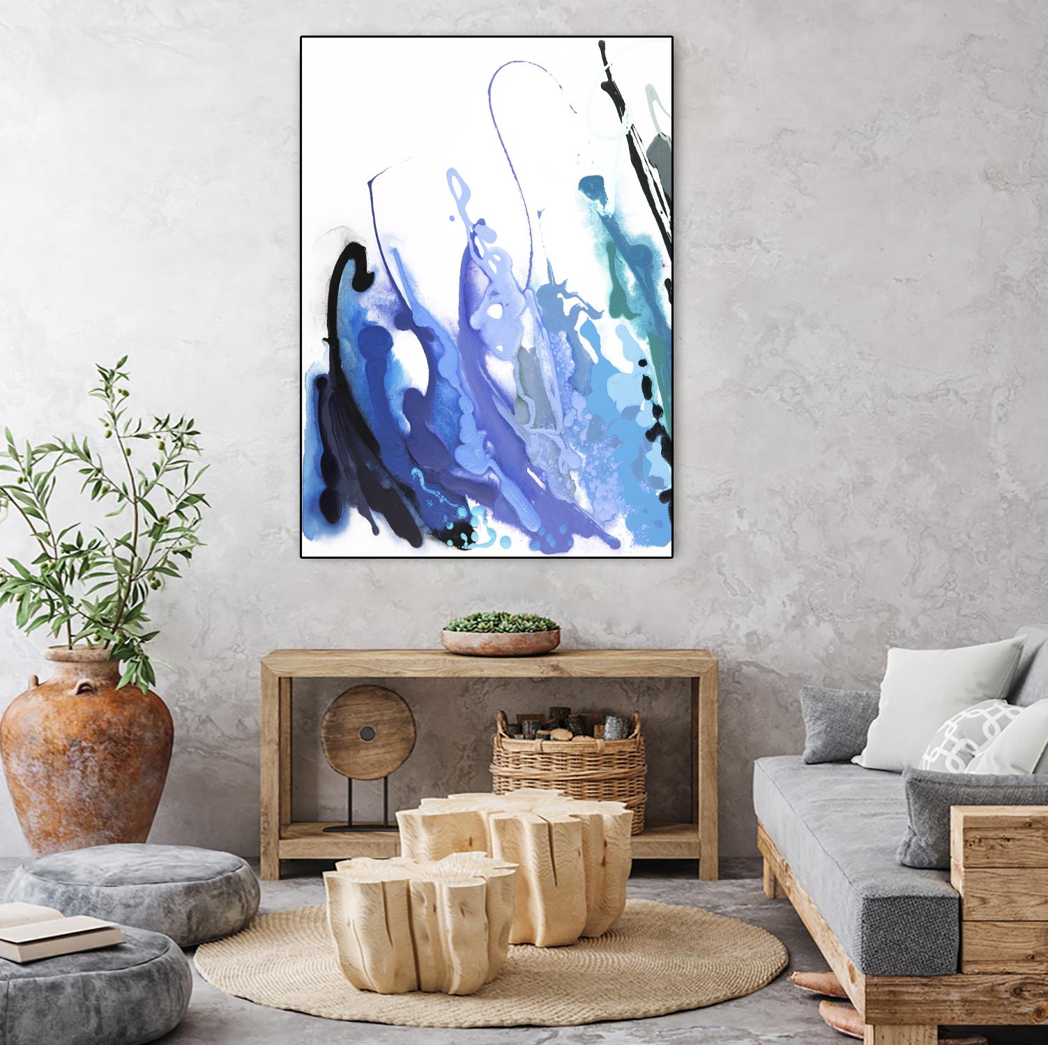 Reaching for the Sky by Joan Marie on GIANT ART - purple abstract