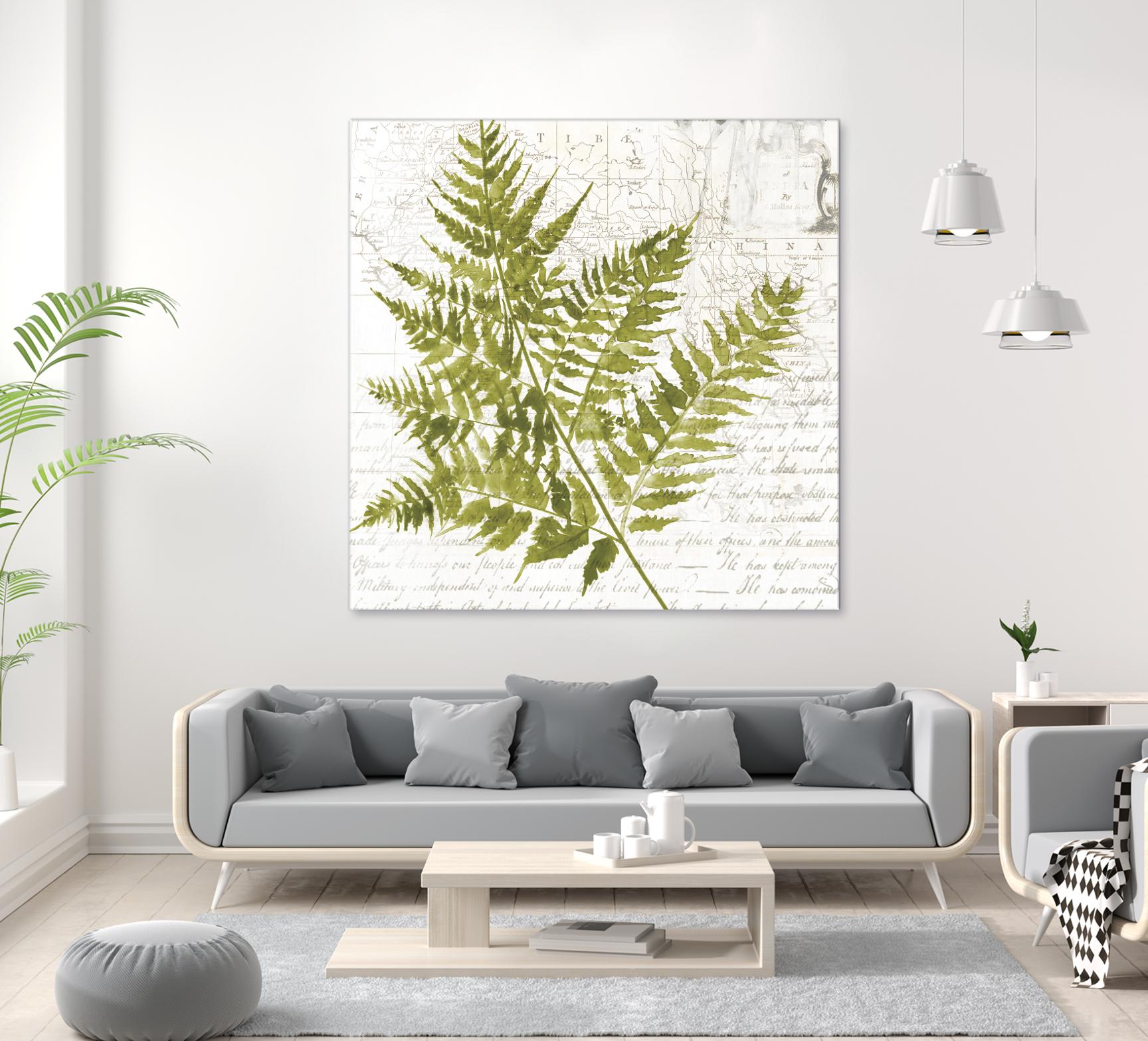 Fern I by Asia Jensen on GIANT ART - green botany