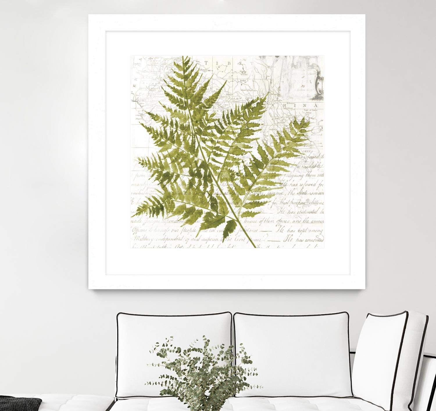 Fern I by Asia Jensen on GIANT ART - green botany