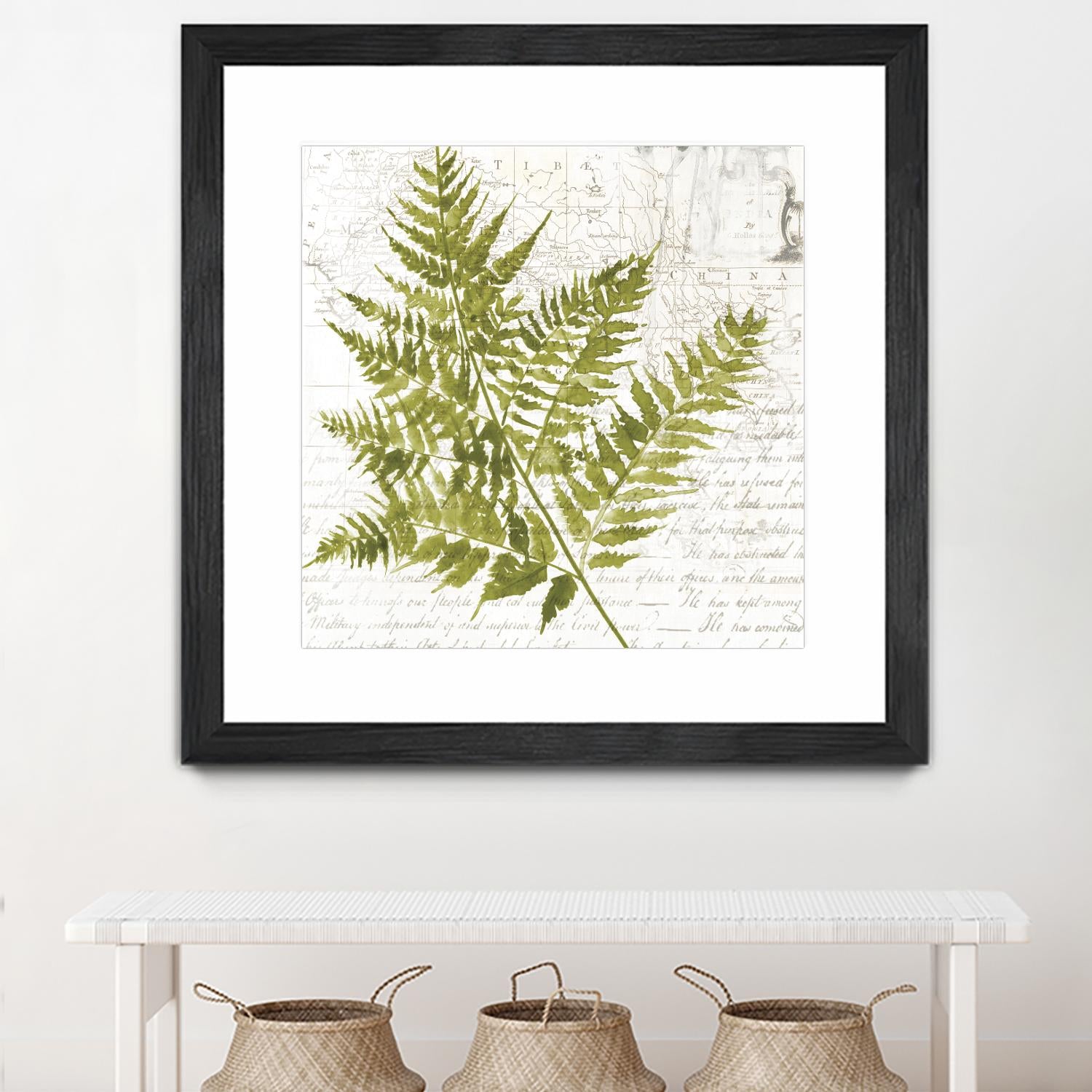 Fern I by Asia Jensen on GIANT ART - green botany