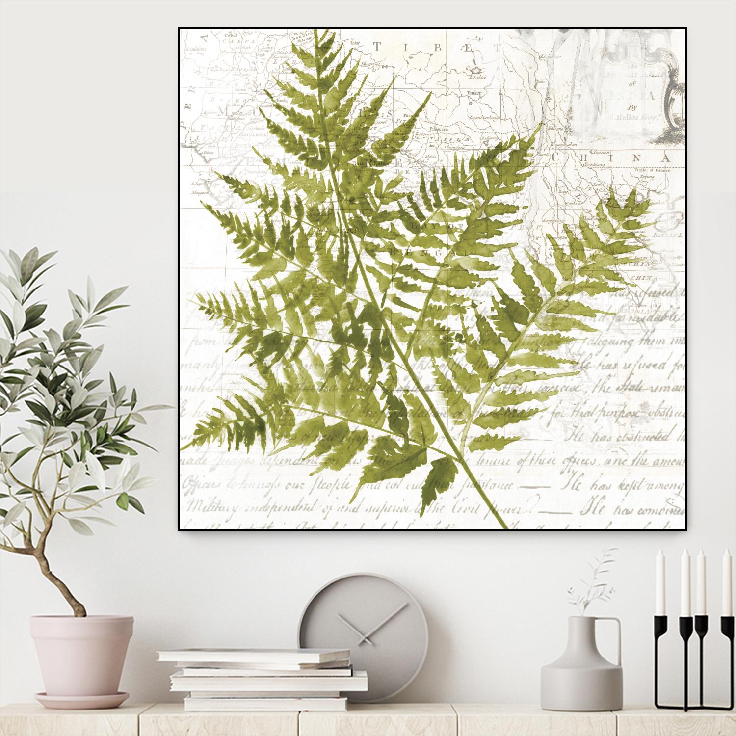 Fern I by Asia Jensen on GIANT ART - green botany