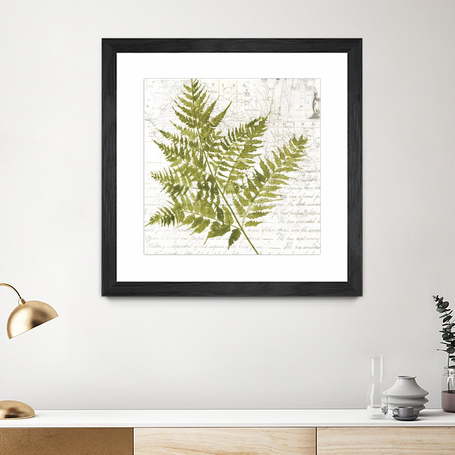 Fern I by Asia Jensen on GIANT ART - green botany