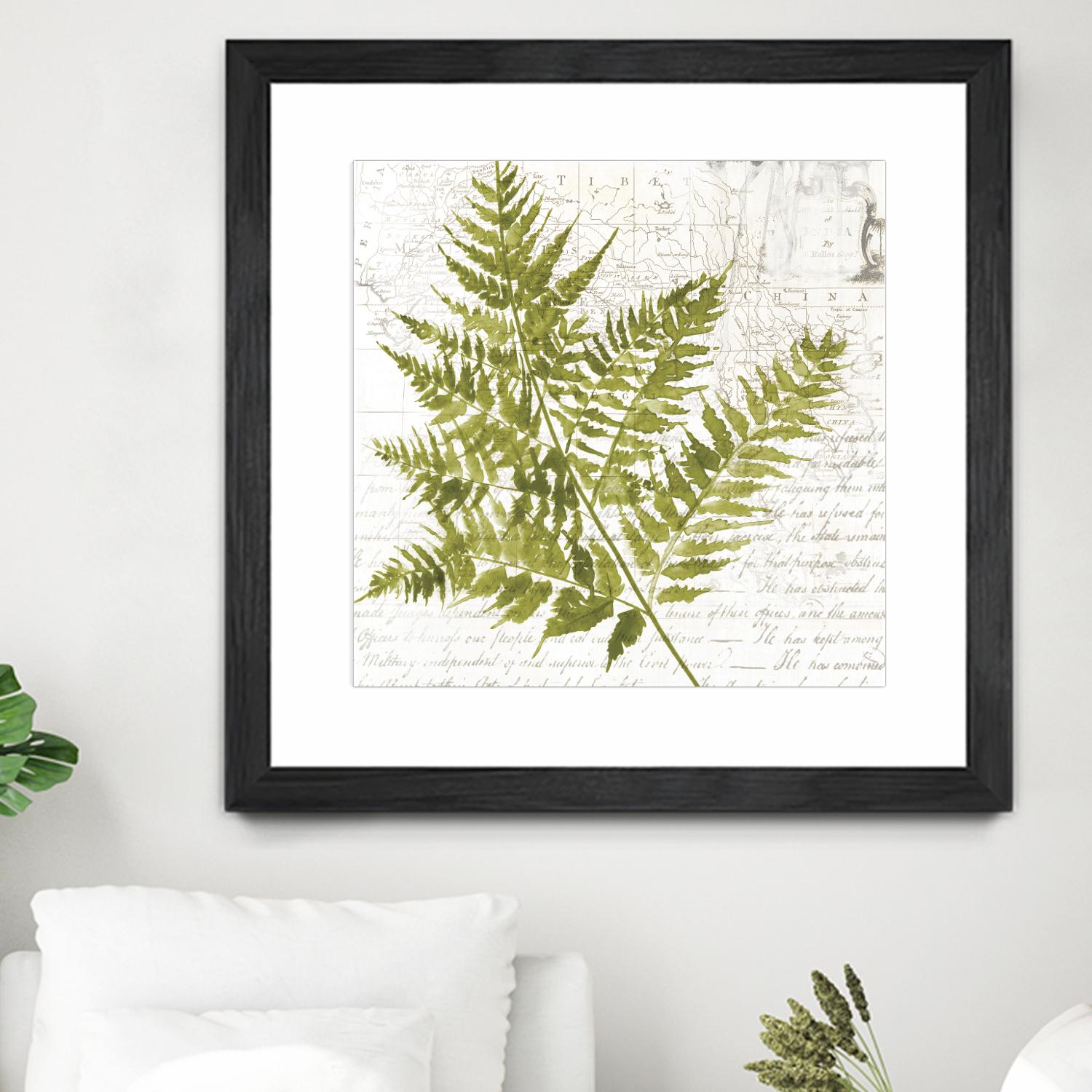 Fern I by Asia Jensen on GIANT ART - green botany