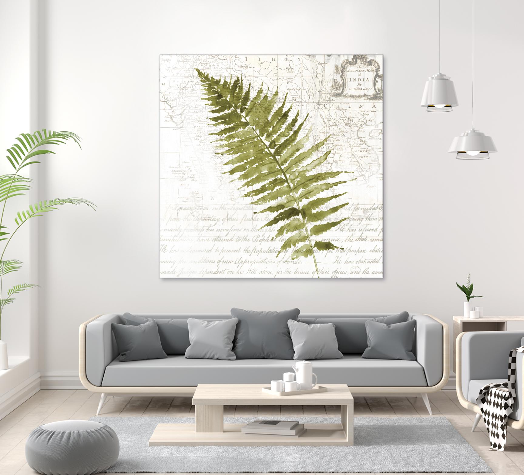 Fern II by Asia Jensen on GIANT ART - green botany
