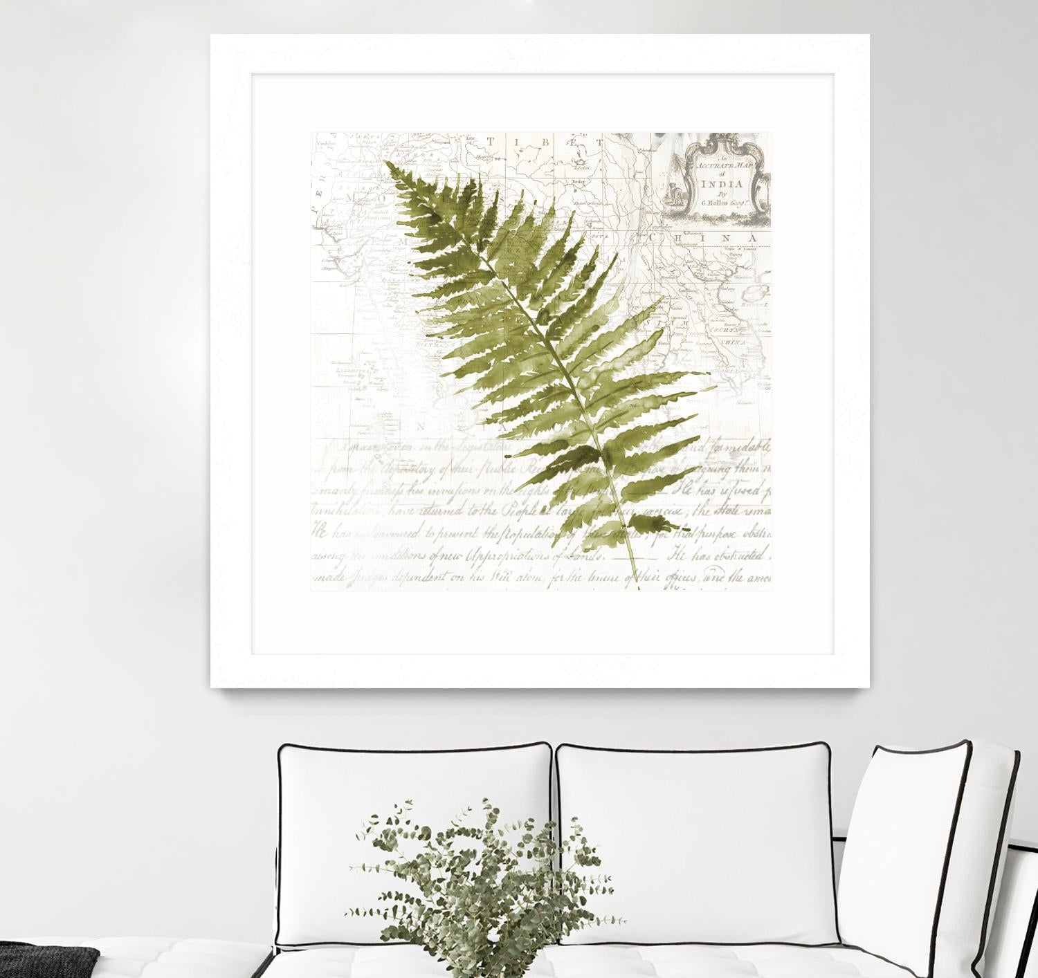 Fern II by Asia Jensen on GIANT ART - green botany