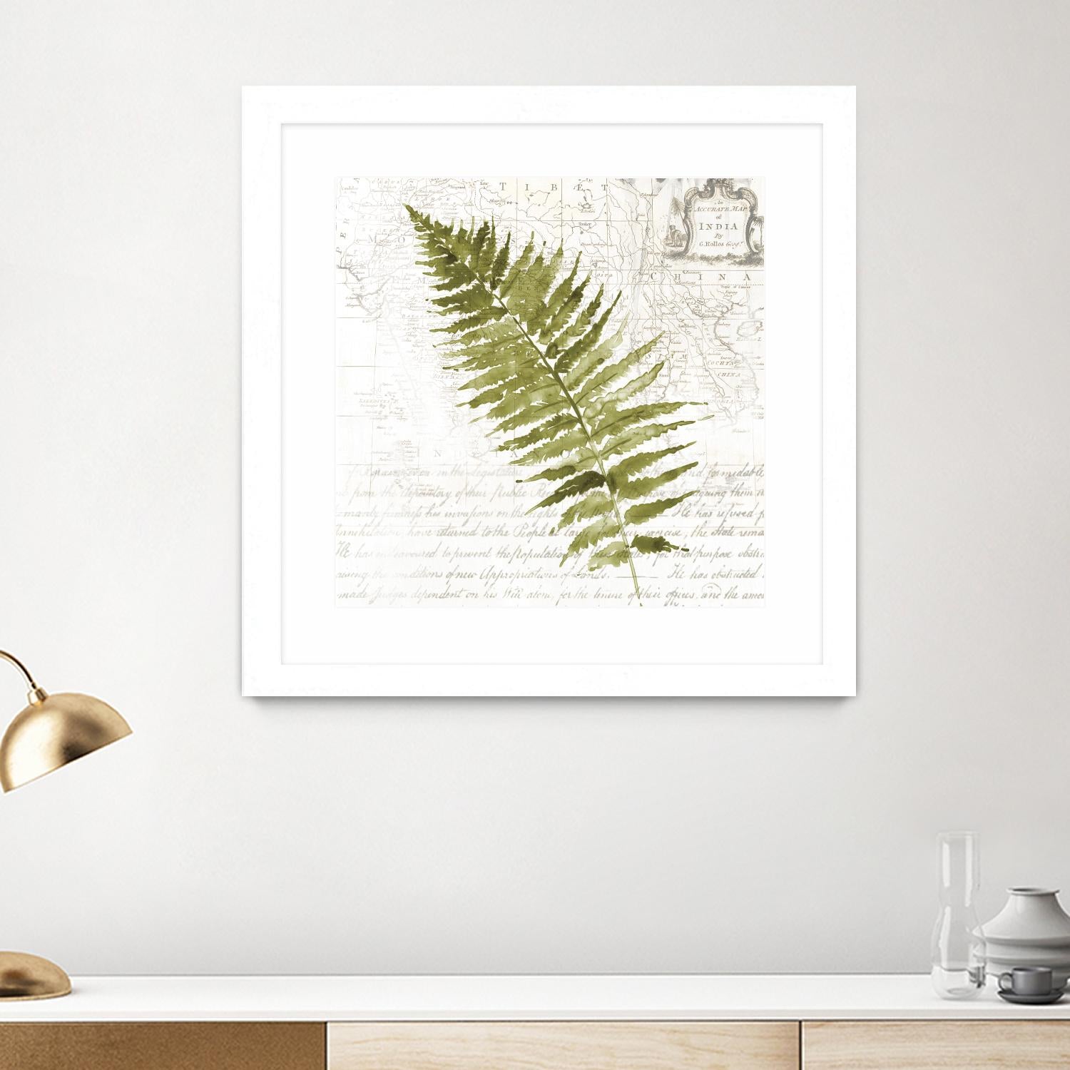 Fern II by Asia Jensen on GIANT ART - green botany