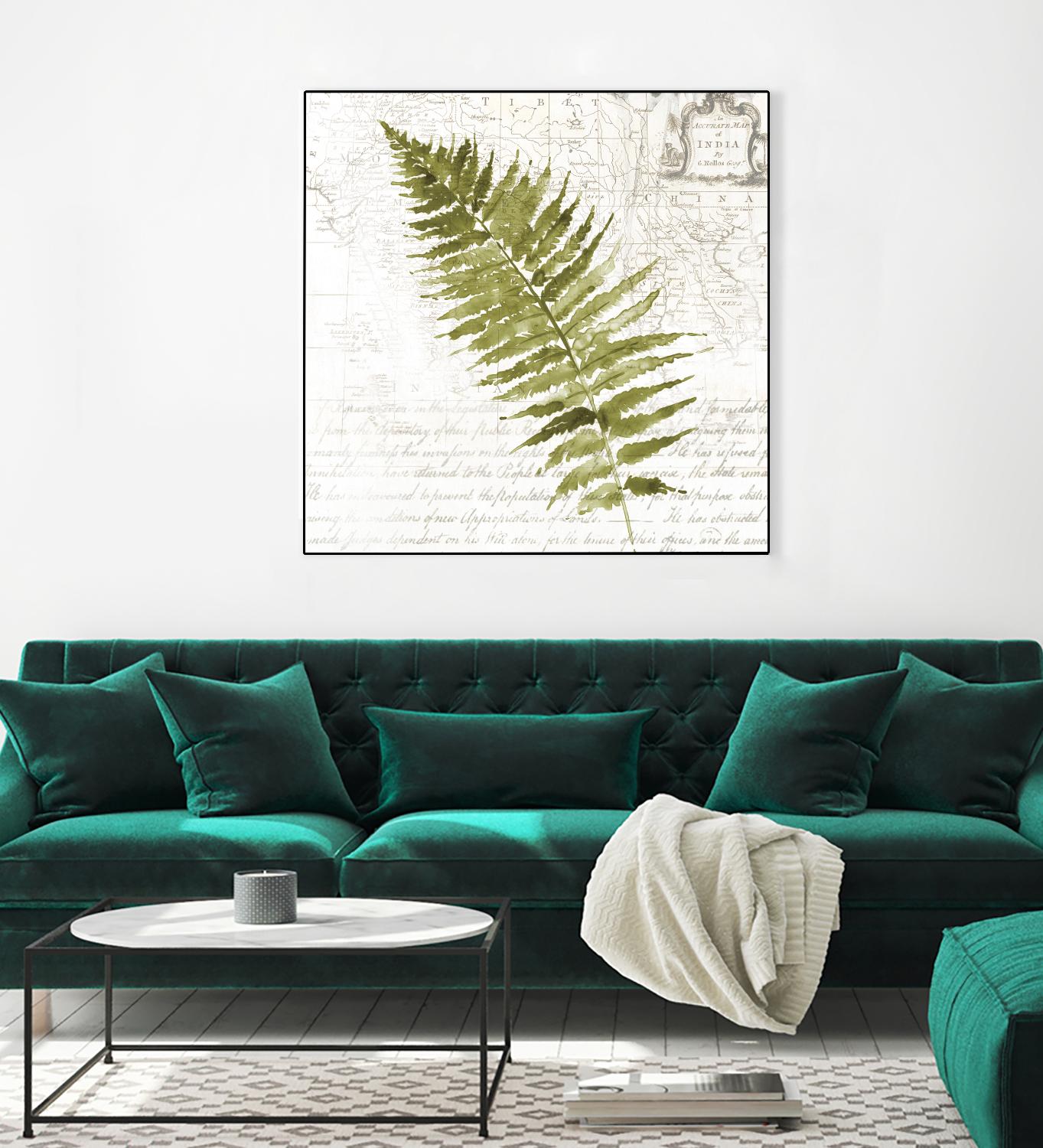 Fern II by Asia Jensen on GIANT ART - green botany
