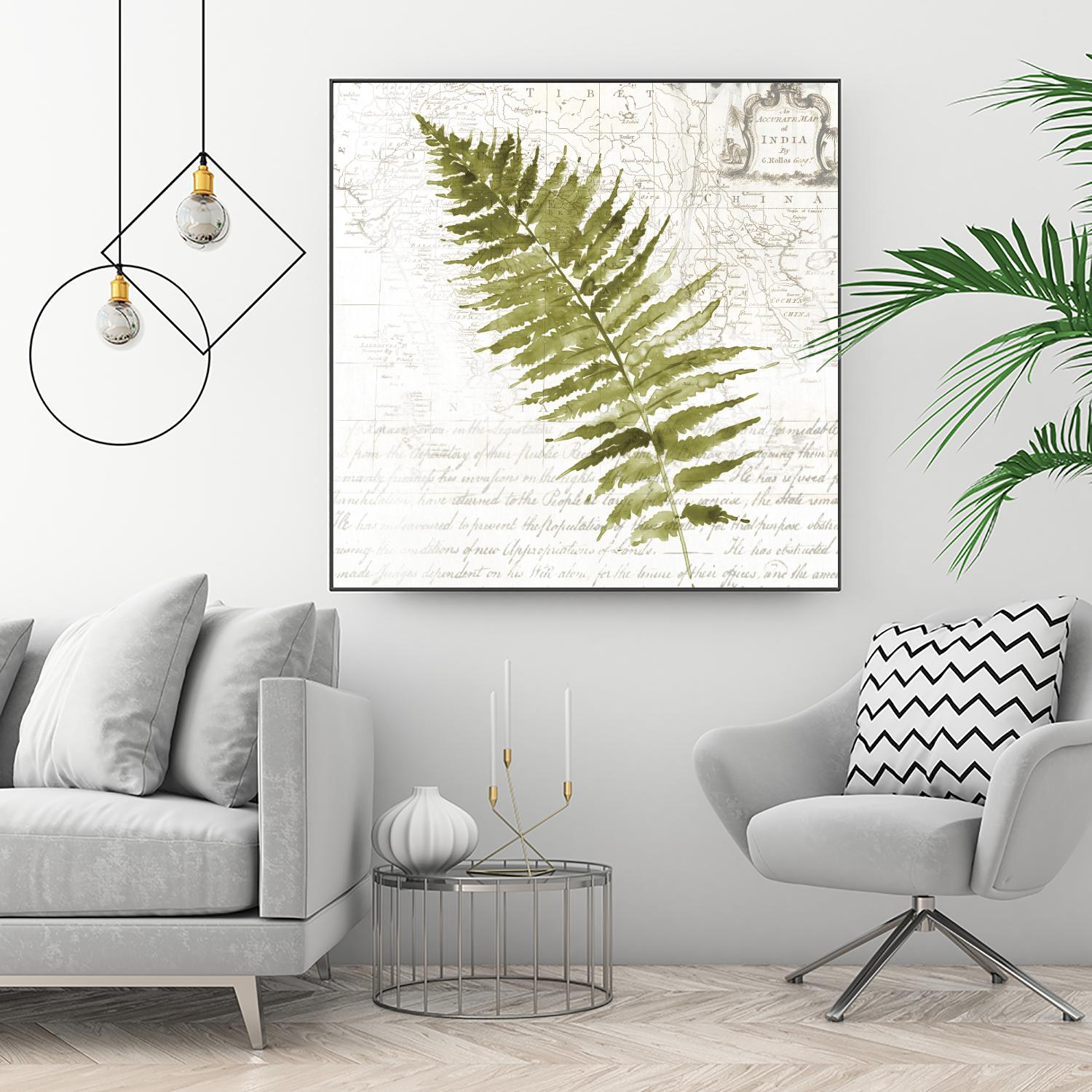 Fern II by Asia Jensen on GIANT ART - green botany