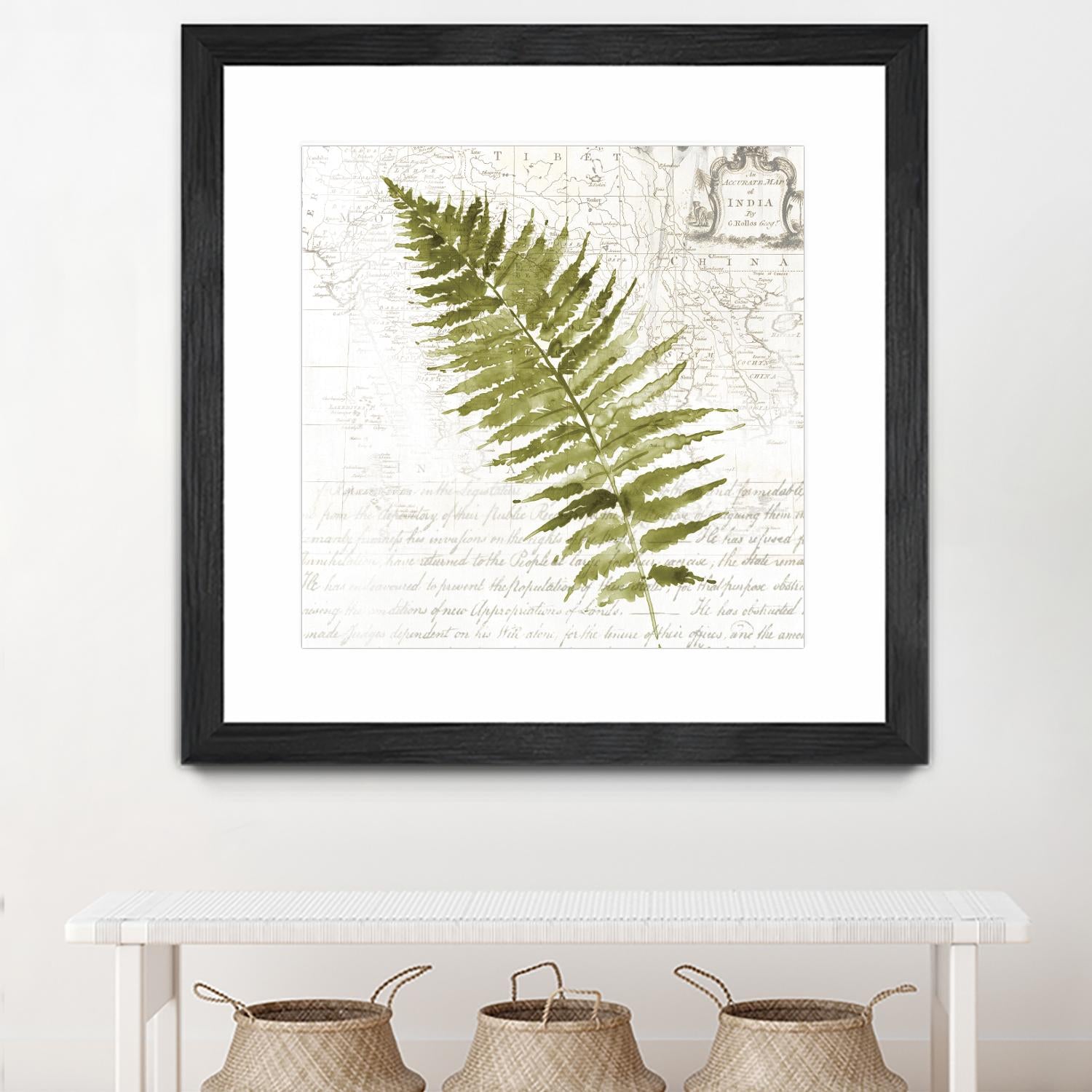 Fern II by Asia Jensen on GIANT ART - green botany
