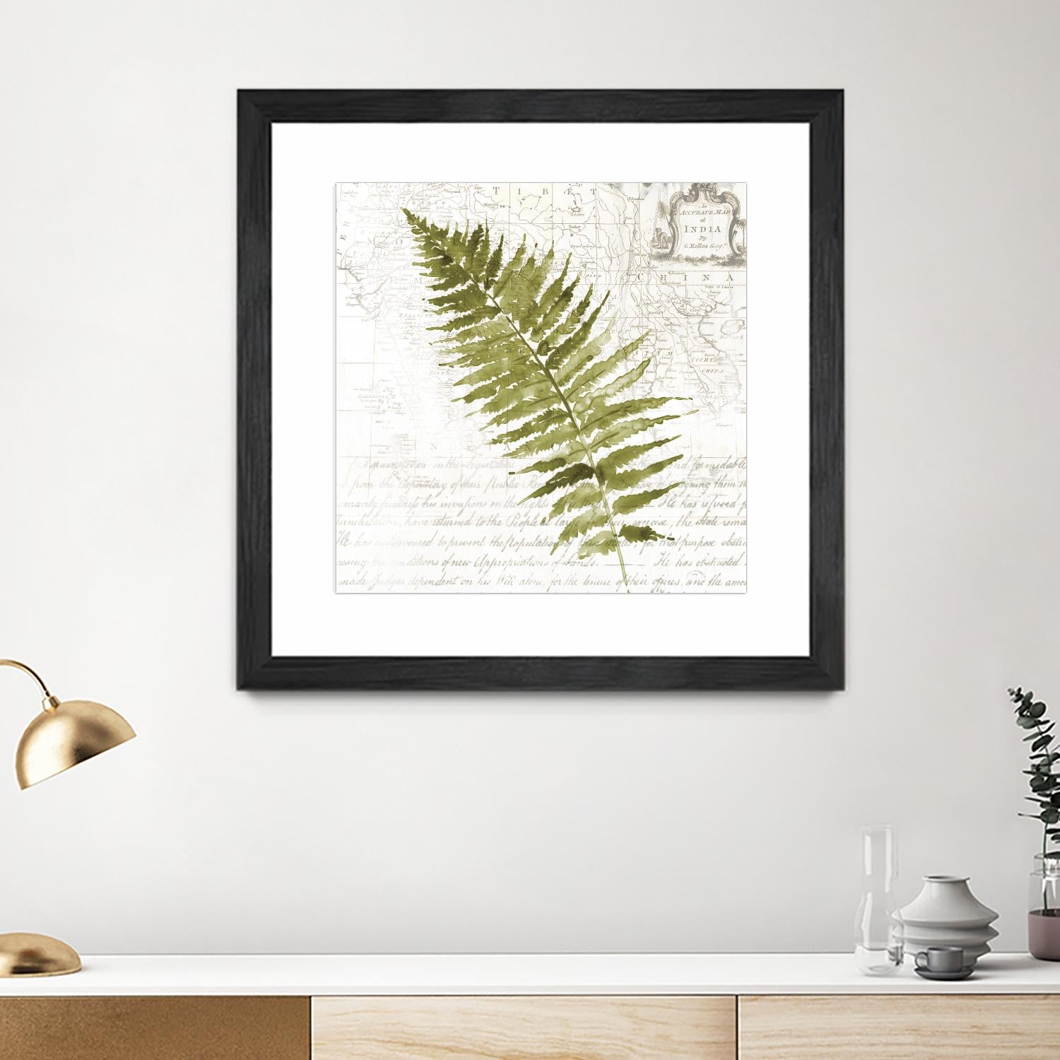 Fern II by Asia Jensen on GIANT ART - green botany