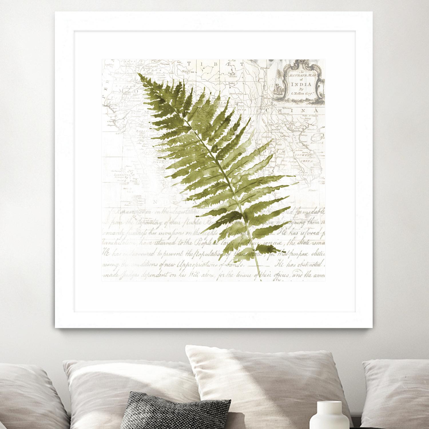 Fern II by Asia Jensen on GIANT ART - green botany