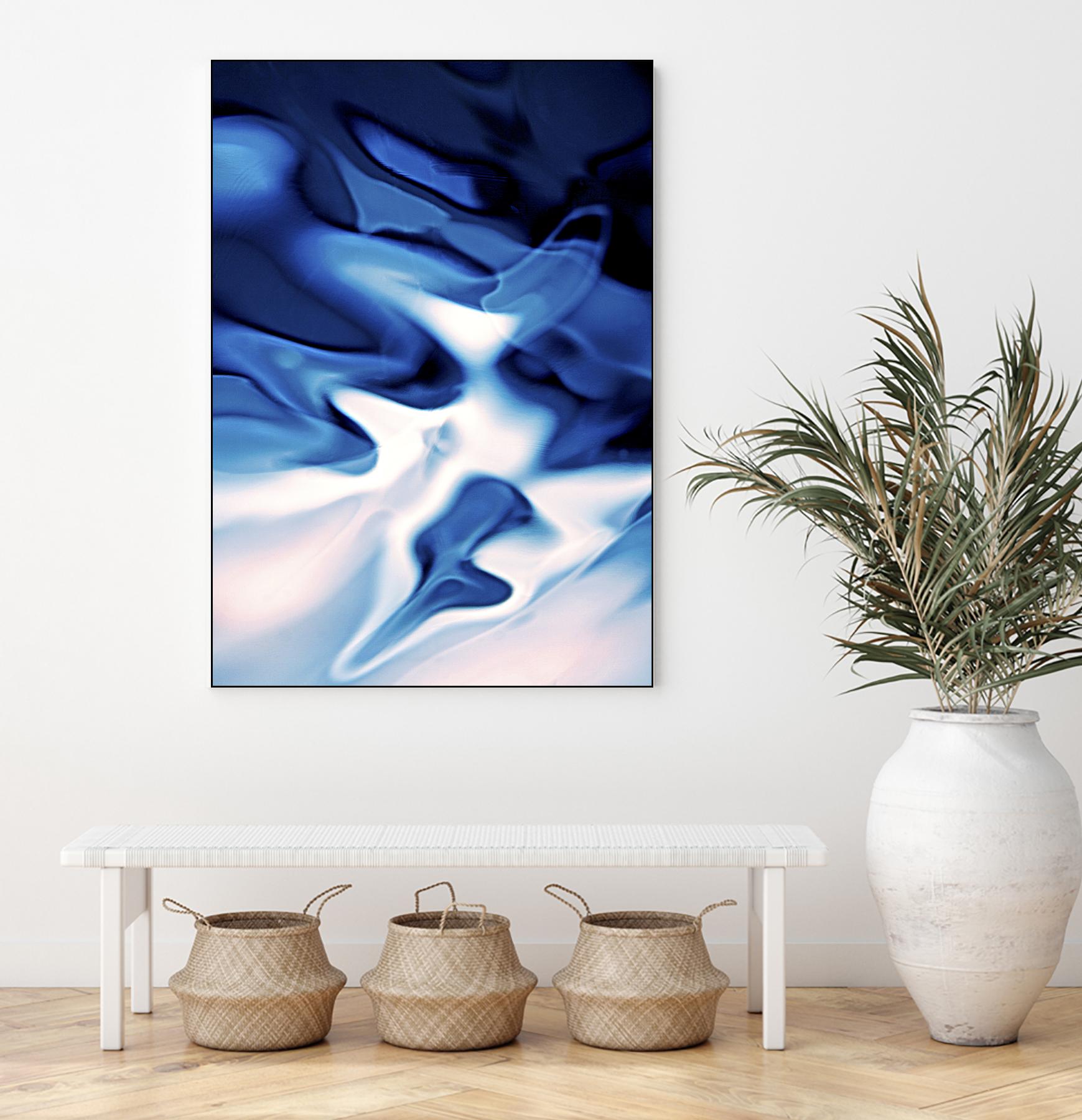 Blue Day by Joe Gemignani on GIANT ART - white abstract