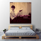 Reading Man by Joe Gemignani on GIANT ART - beige photo art