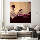 Reading Man by Joe Gemignani on GIANT ART - beige photo art