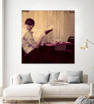 Reading Man by Joe Gemignani on GIANT ART - beige photo art