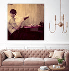 Reading Man by Joe Gemignani on GIANT ART - beige photo art
