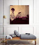 Reading Man by Joe Gemignani on GIANT ART - beige photo art