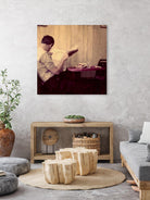 Reading Man by Joe Gemignani on GIANT ART - beige photo art
