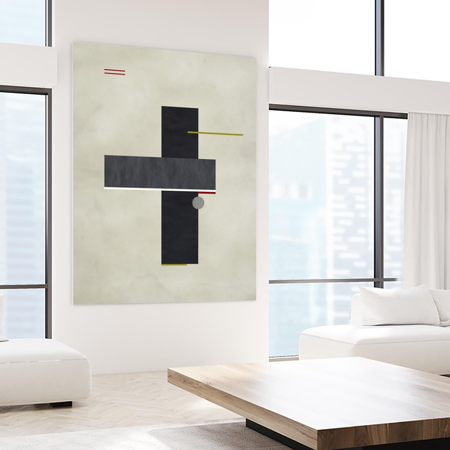 Rectangle Love by Kevin Calaguiro on GIANT ART - black abstract