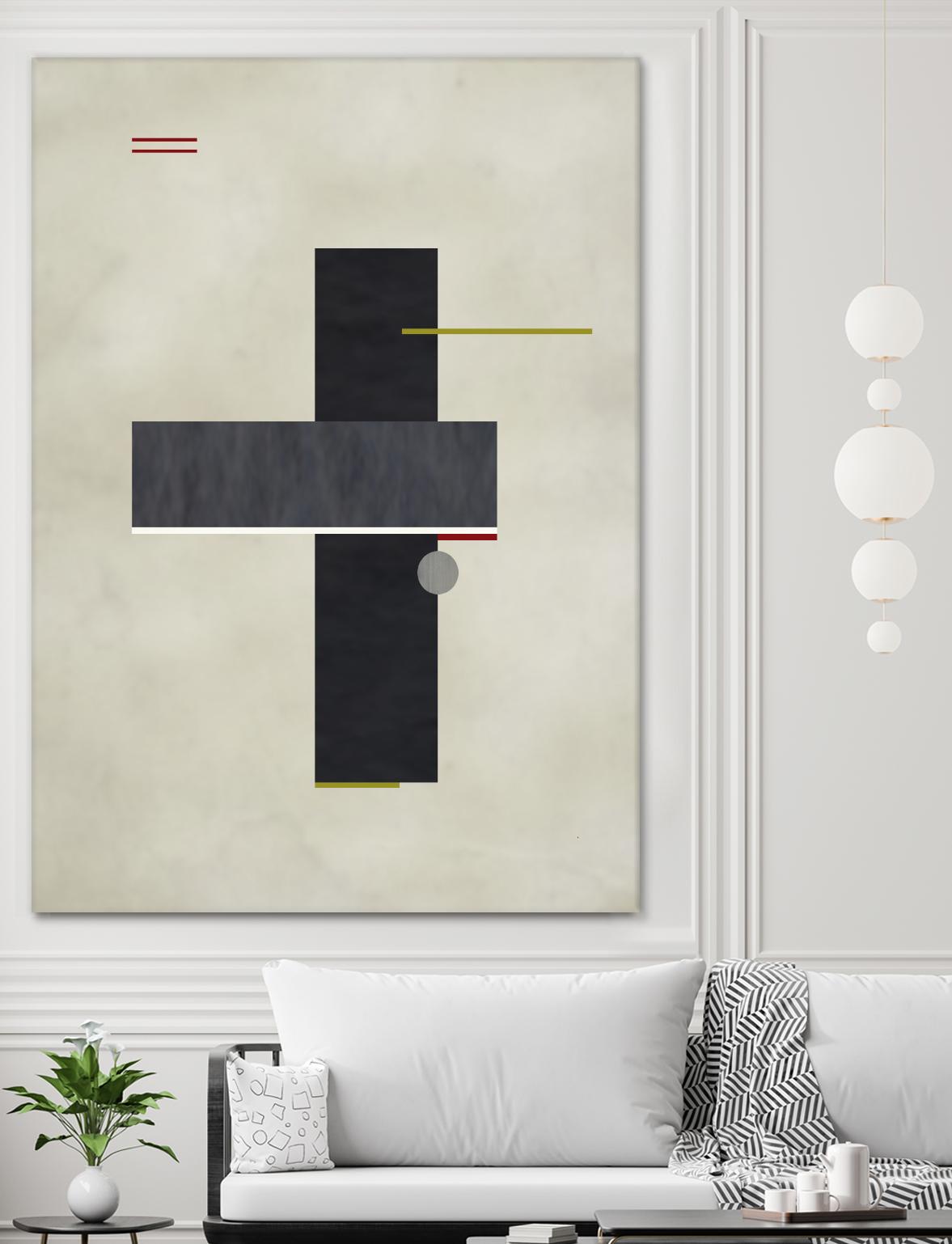 Rectangle Love by Kevin Calaguiro on GIANT ART - black abstract